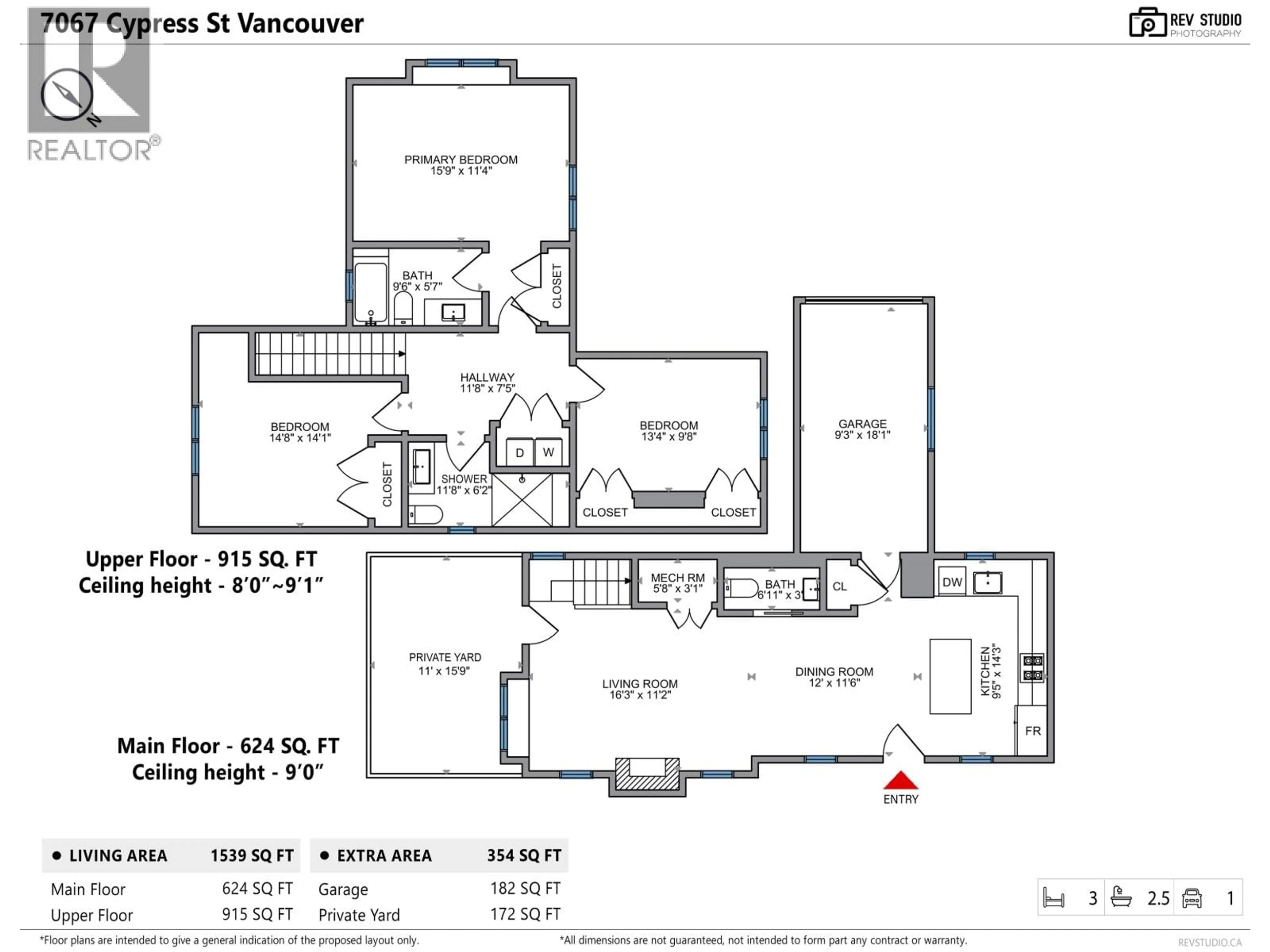 Floor plan for 7067 CYPRESS STREET, Vancouver British Columbia V6P5M2