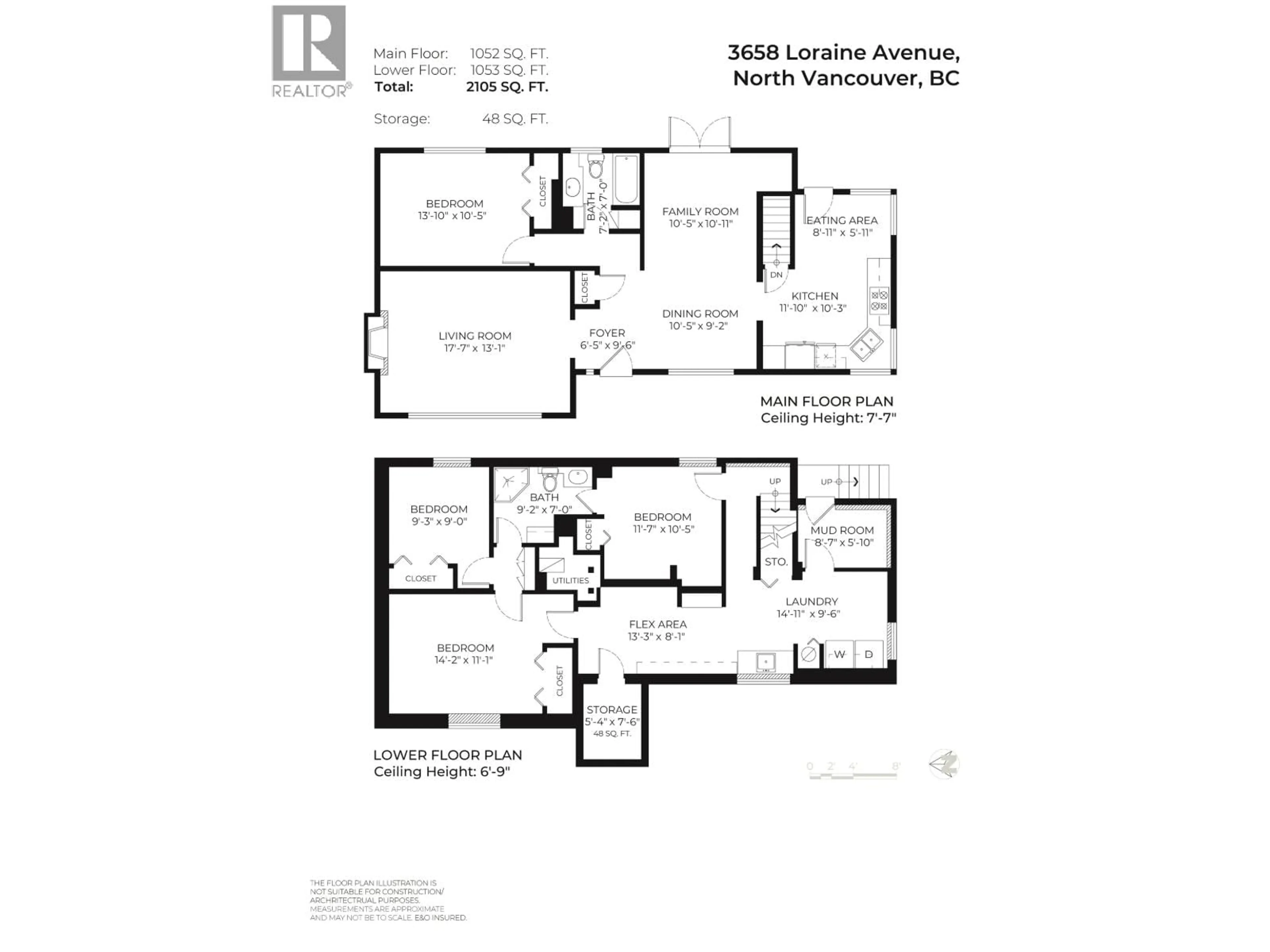 Floor plan for 3658 LORAINE AVENUE, North Vancouver British Columbia V7R4B8