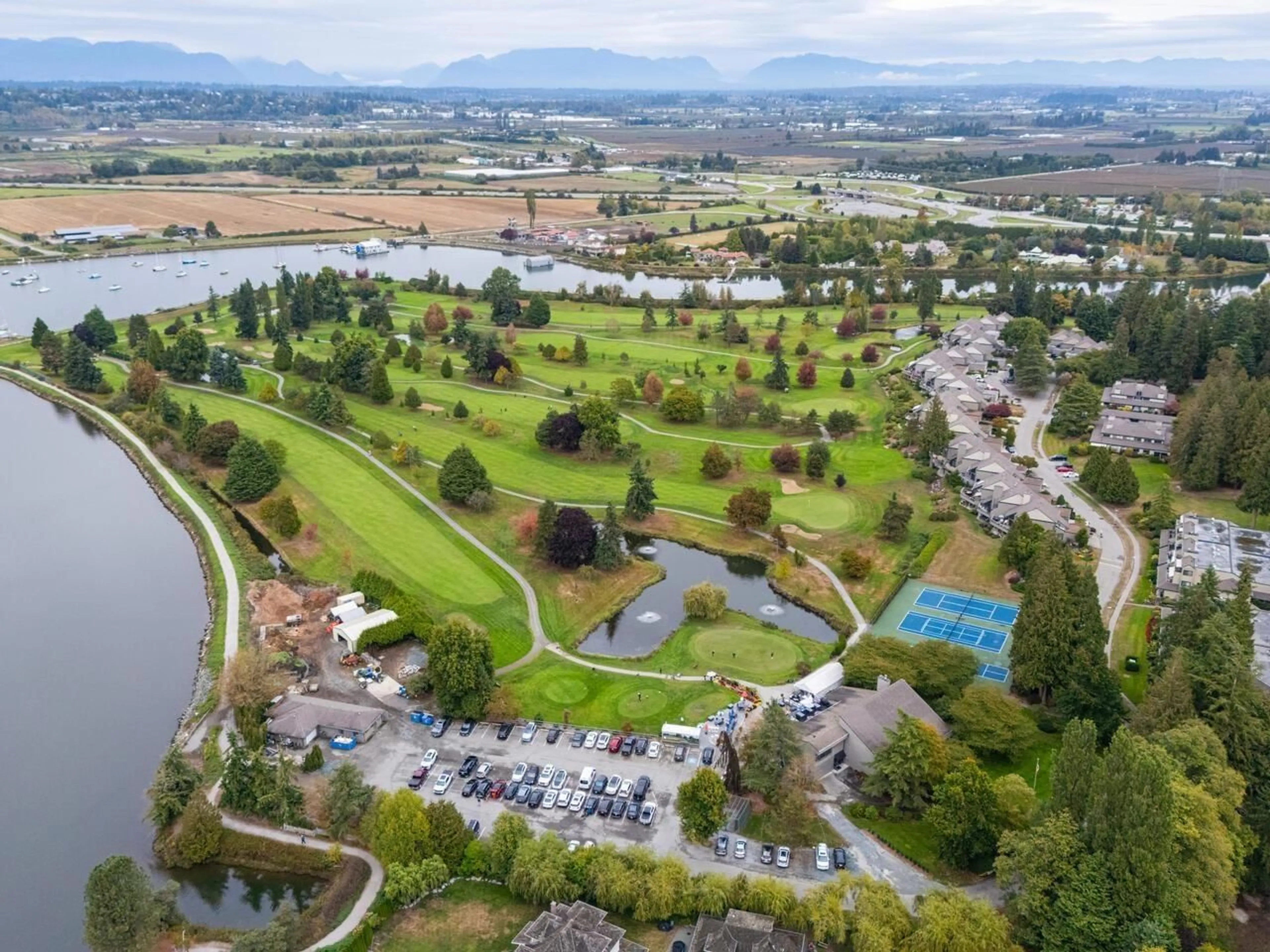 A pic from outside/outdoor area/front of a property/back of a property/a pic from drone, mountain view for 10 - 14045 NICO WYND PLACE, Surrey British Columbia V4P1J2