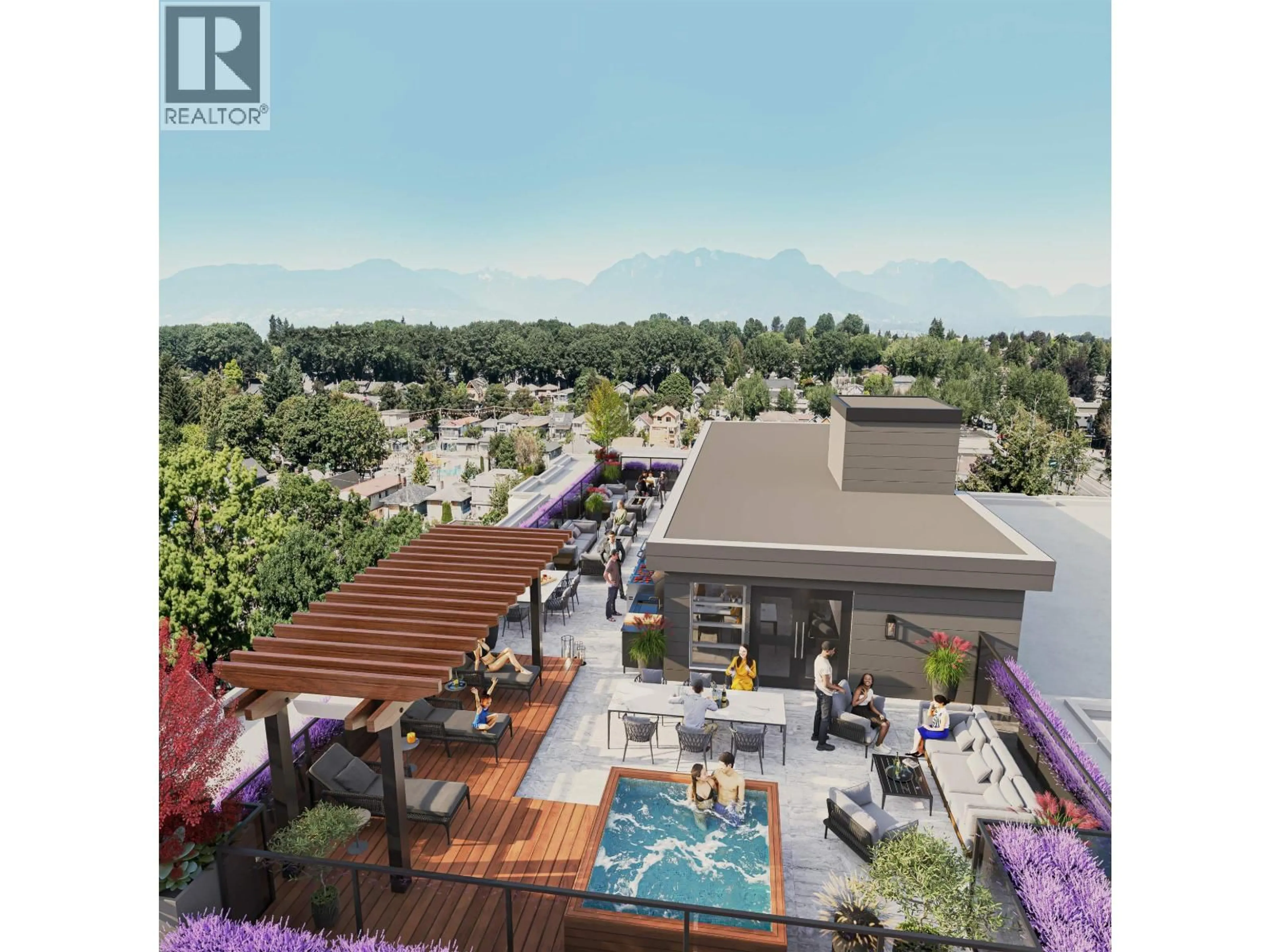 Patio, mountain view for 406 - 2670 GARDEN DRIVE, Vancouver British Columbia V5N4X7