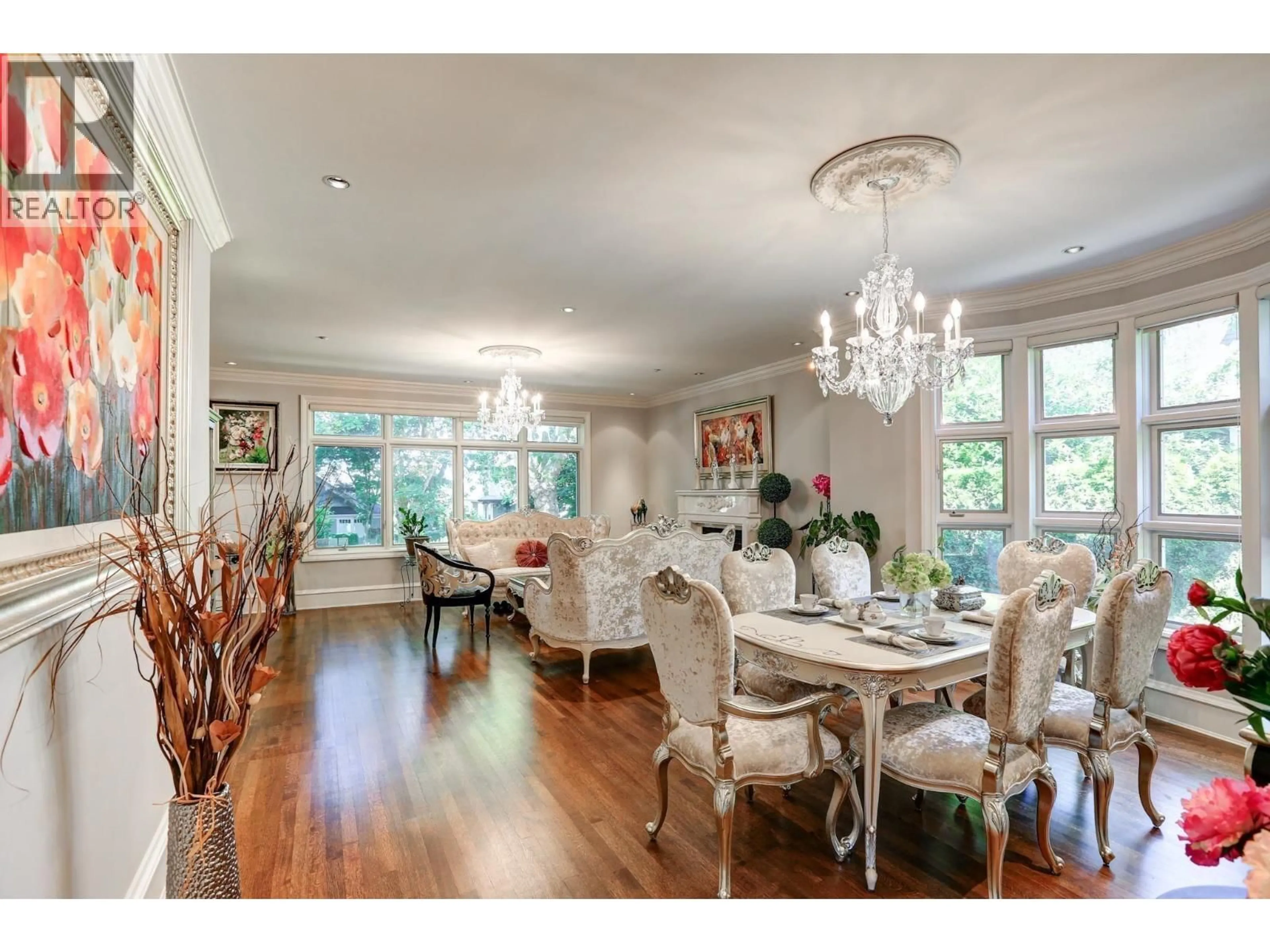 Dining room, wood/laminate floor for 4538 ANGUS DRIVE, Vancouver British Columbia V6J4J5