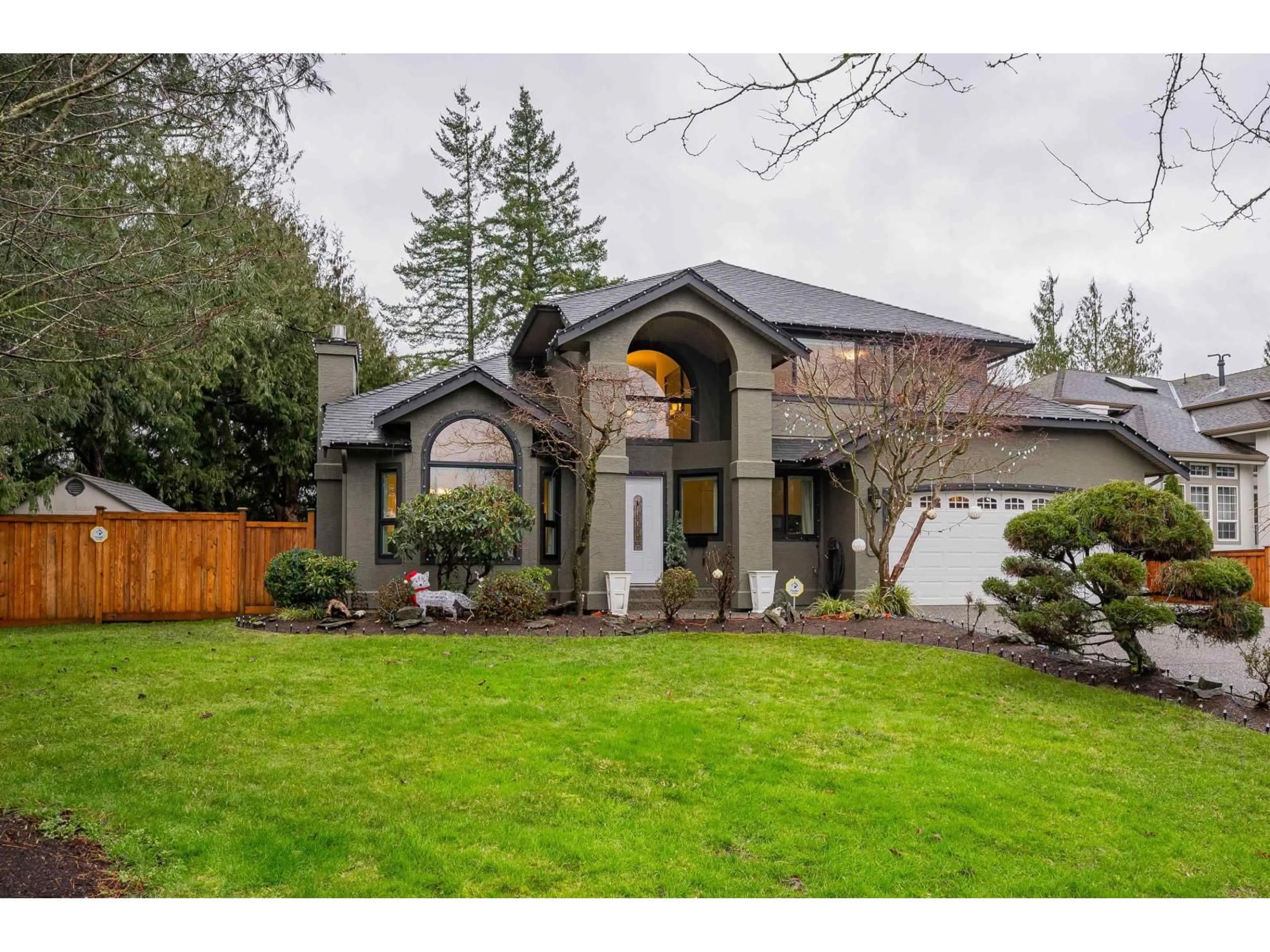 Home with vinyl exterior material, street for 4644 220 STREET, Langley British Columbia V3A8E2