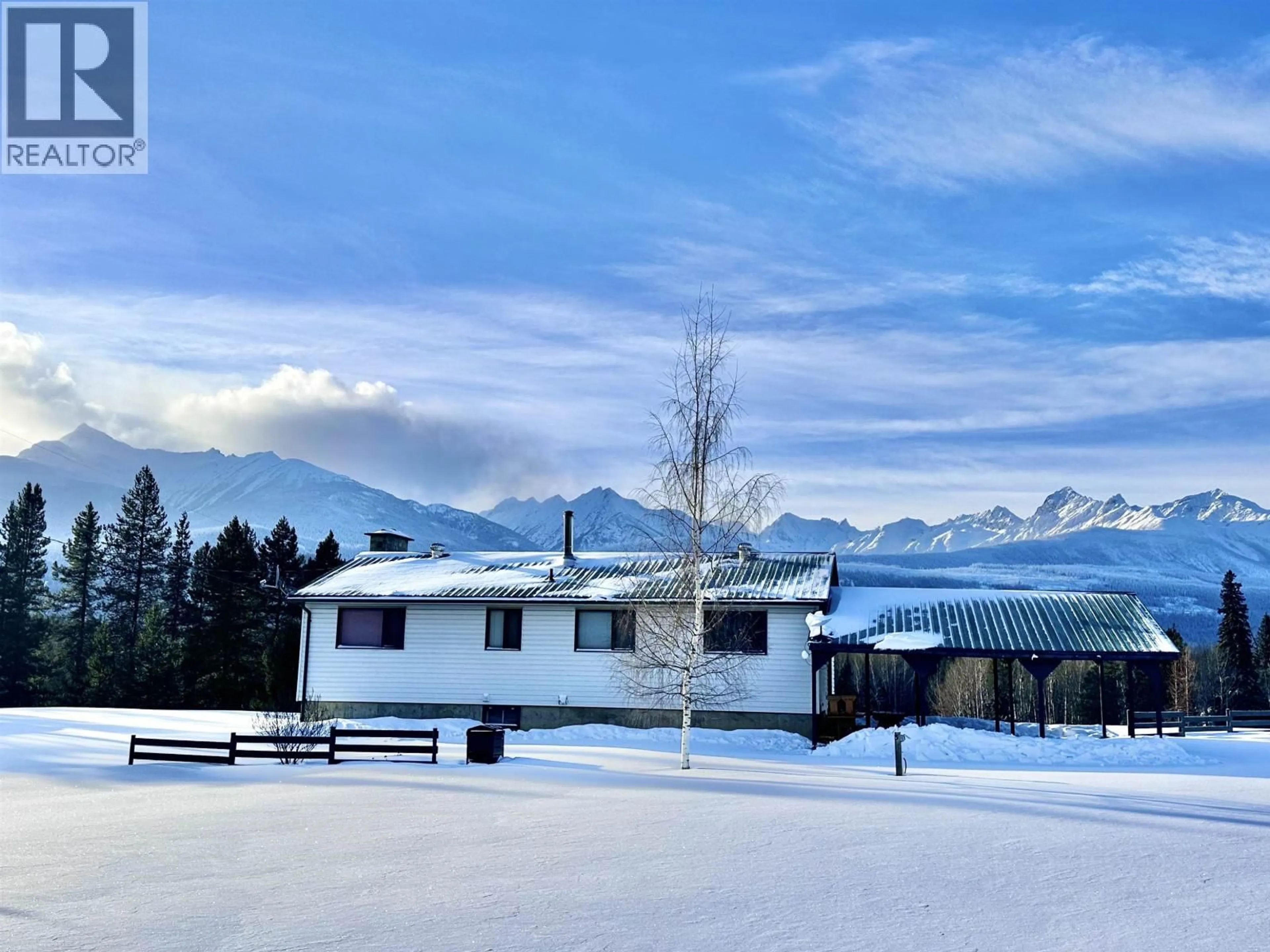A pic from outside/outdoor area/front of a property/back of a property/a pic from drone, mountain view for 3235 MCLENNAN ROAD, Valemount British Columbia V0E2Z0