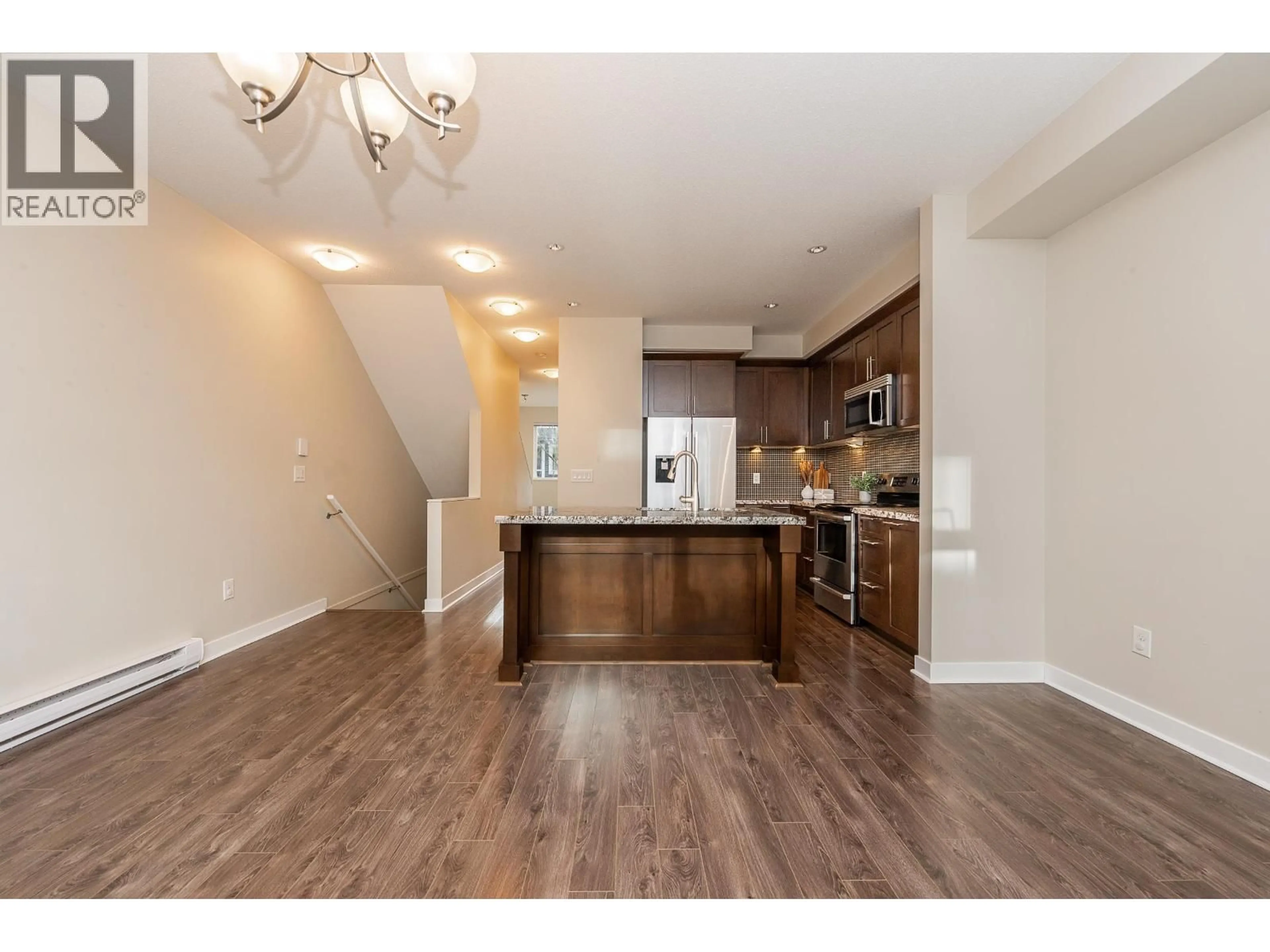 Open concept kitchen, wood/laminate floor for 120 - 1460 SOUTHVIEW STREET, Coquitlam British Columbia V3E0G6