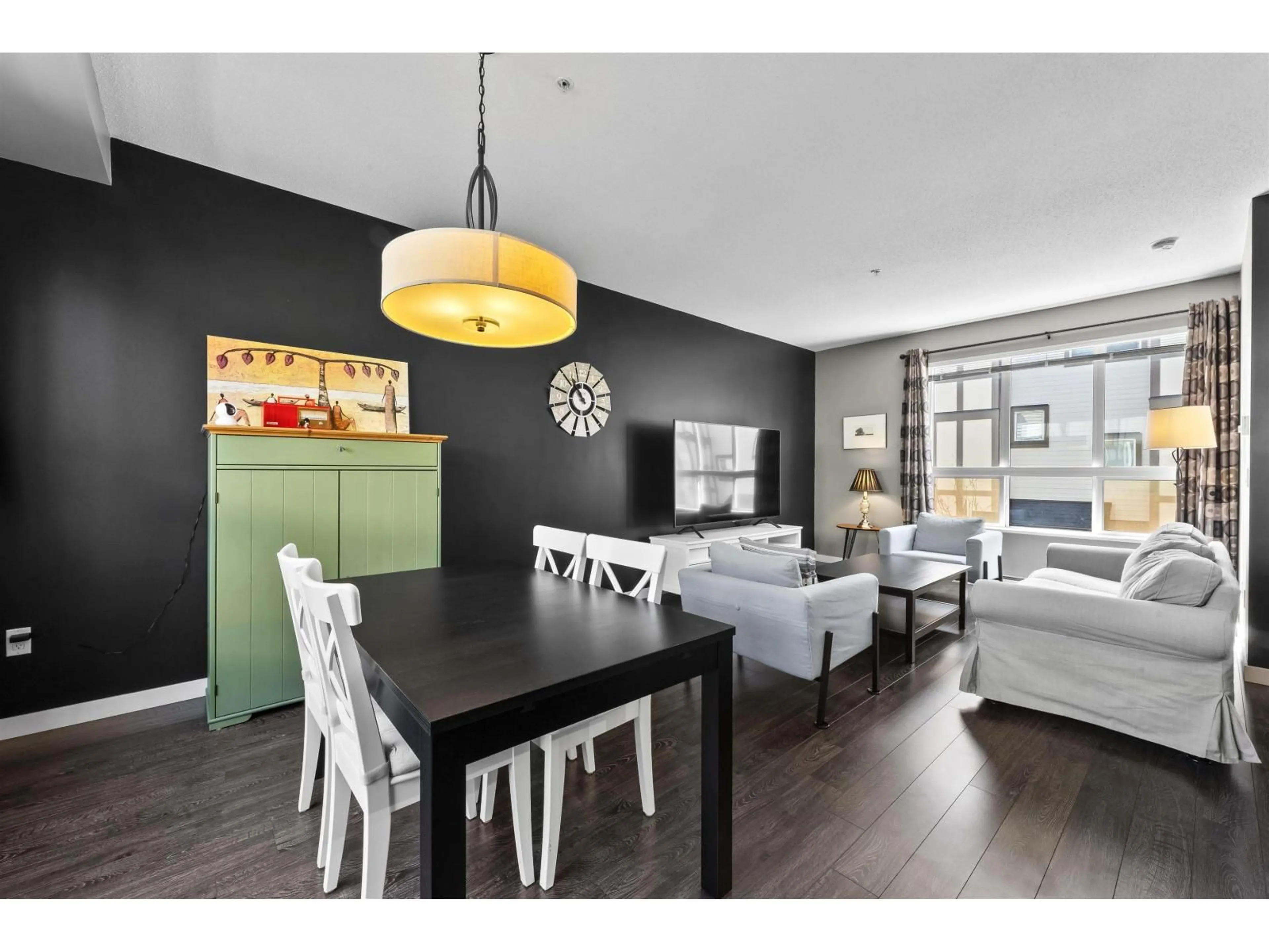 Open concept kitchen, wood/laminate floor for 13 - 7848 209 STREET, Langley British Columbia V2Y0M4