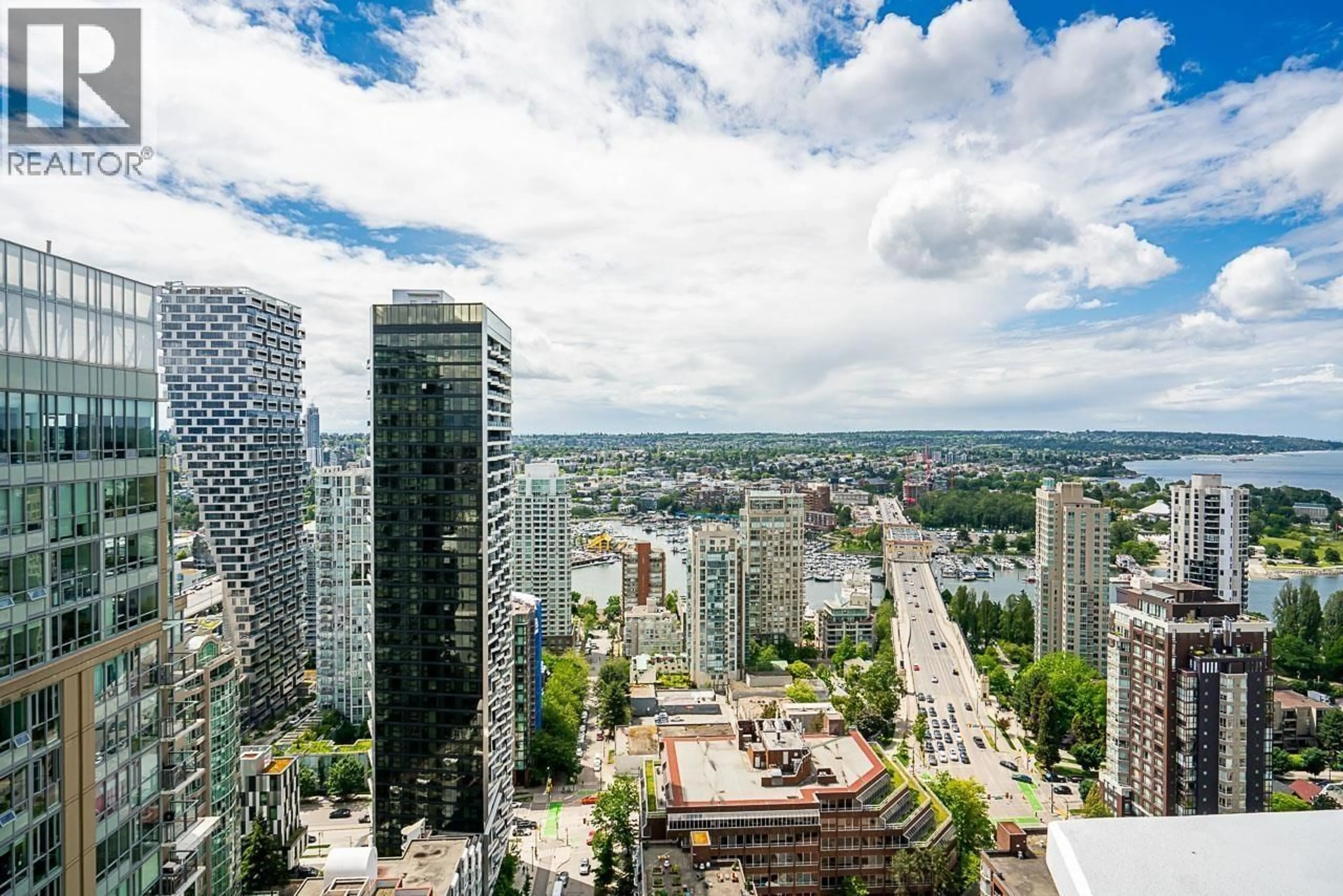 A pic from outside/outdoor area/front of a property/back of a property/a pic from drone, city buildings view from balcony for 3508 - 1289 HORNBY STREET, Vancouver British Columbia V6Z0G7