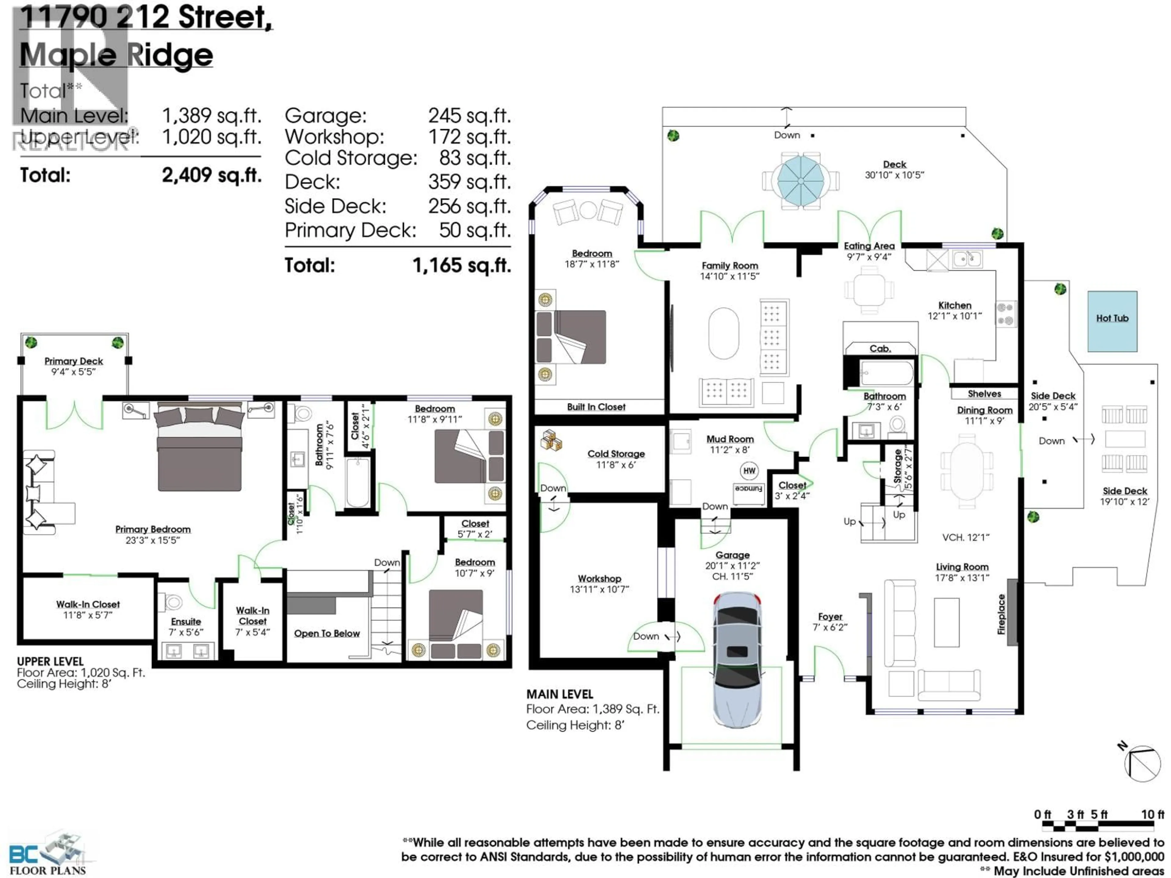 Floor plan for 11790 212 STREET, Maple Ridge British Columbia V2X8P9