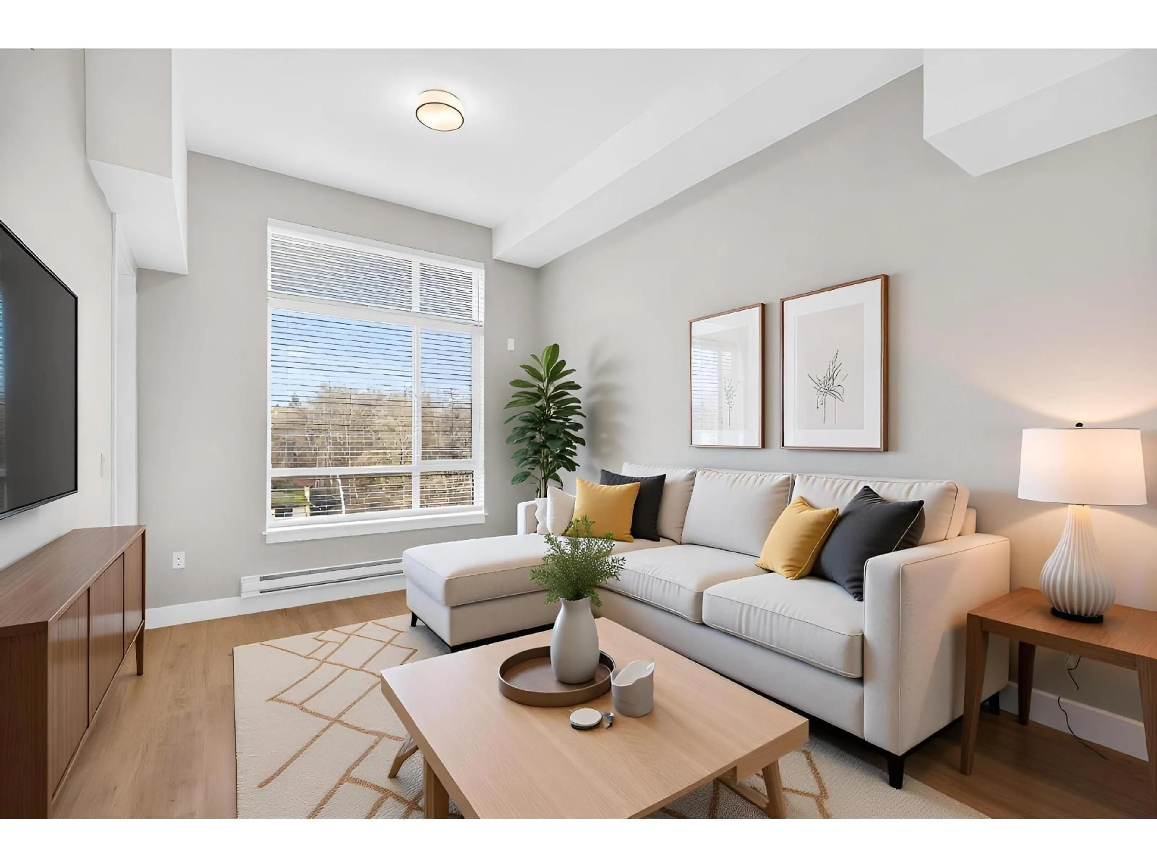 Living room with furniture, unknown for 412 - 7506 199A STREET, Langley British Columbia V2Y3K9