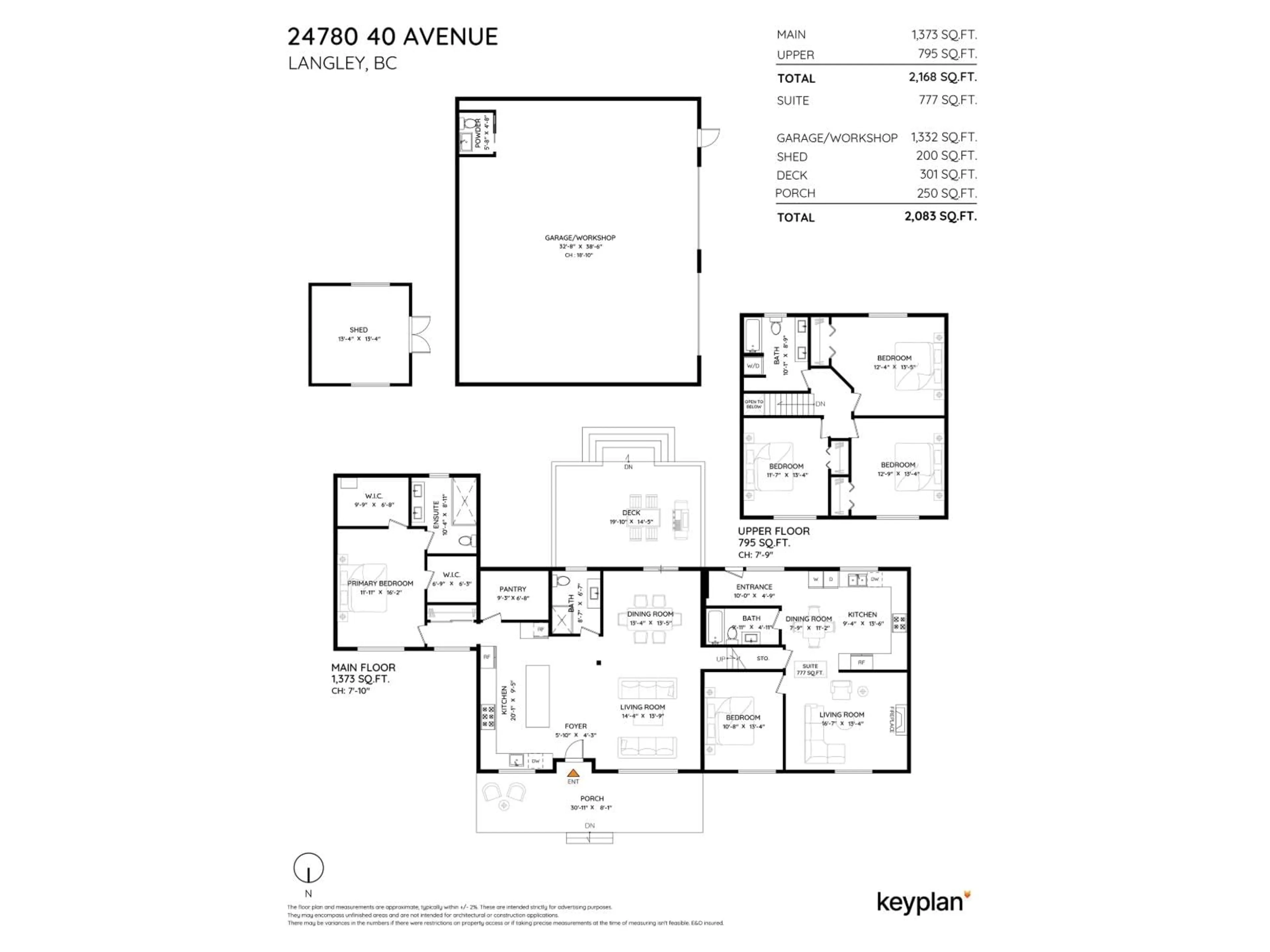Floor plan for 24780 40 AVENUE, Langley British Columbia V2Z2L9