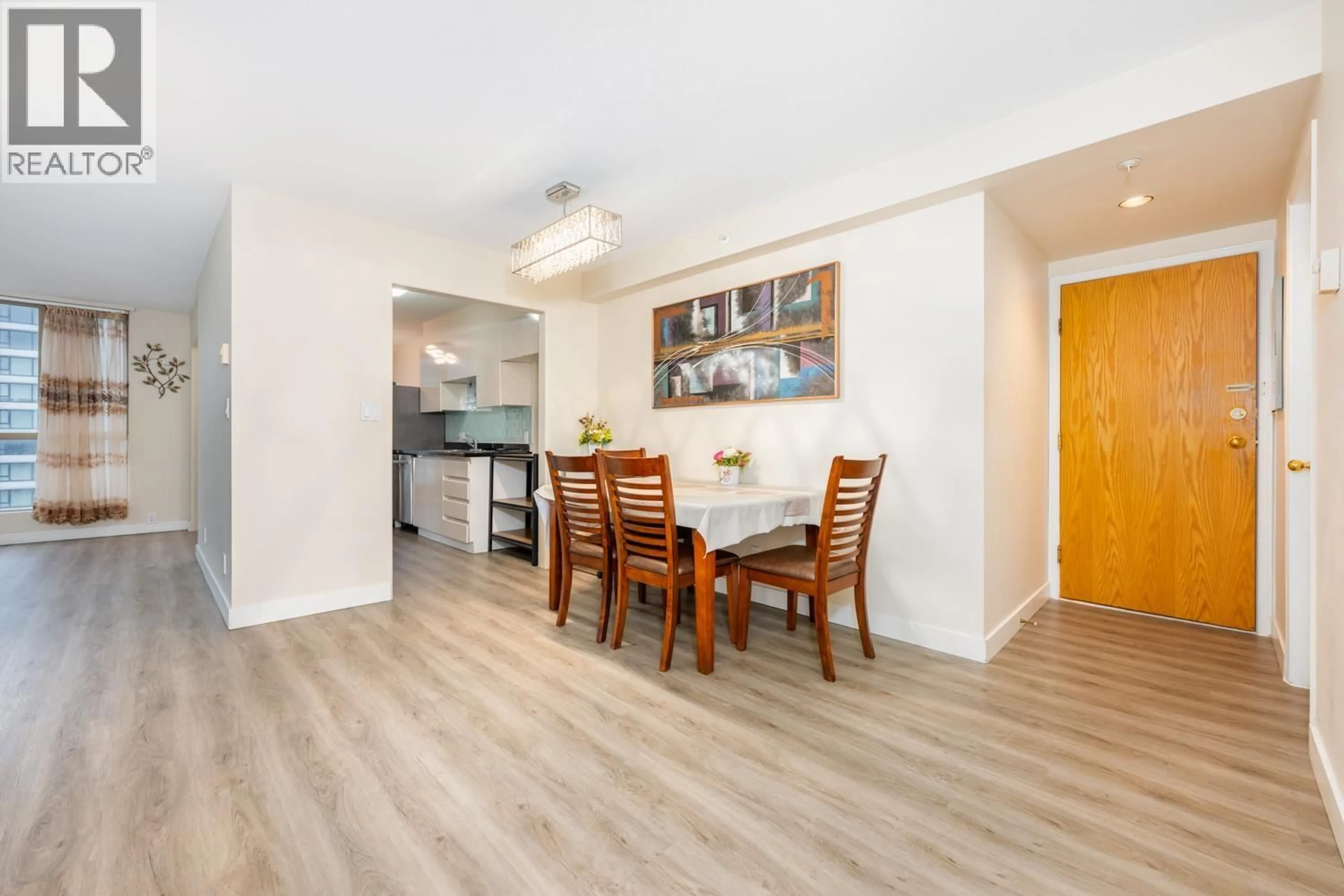 Dining room, wood/laminate floor for 703 - 7995 WESTMINSTER HIGHWAY, Richmond British Columbia V6X3Y5