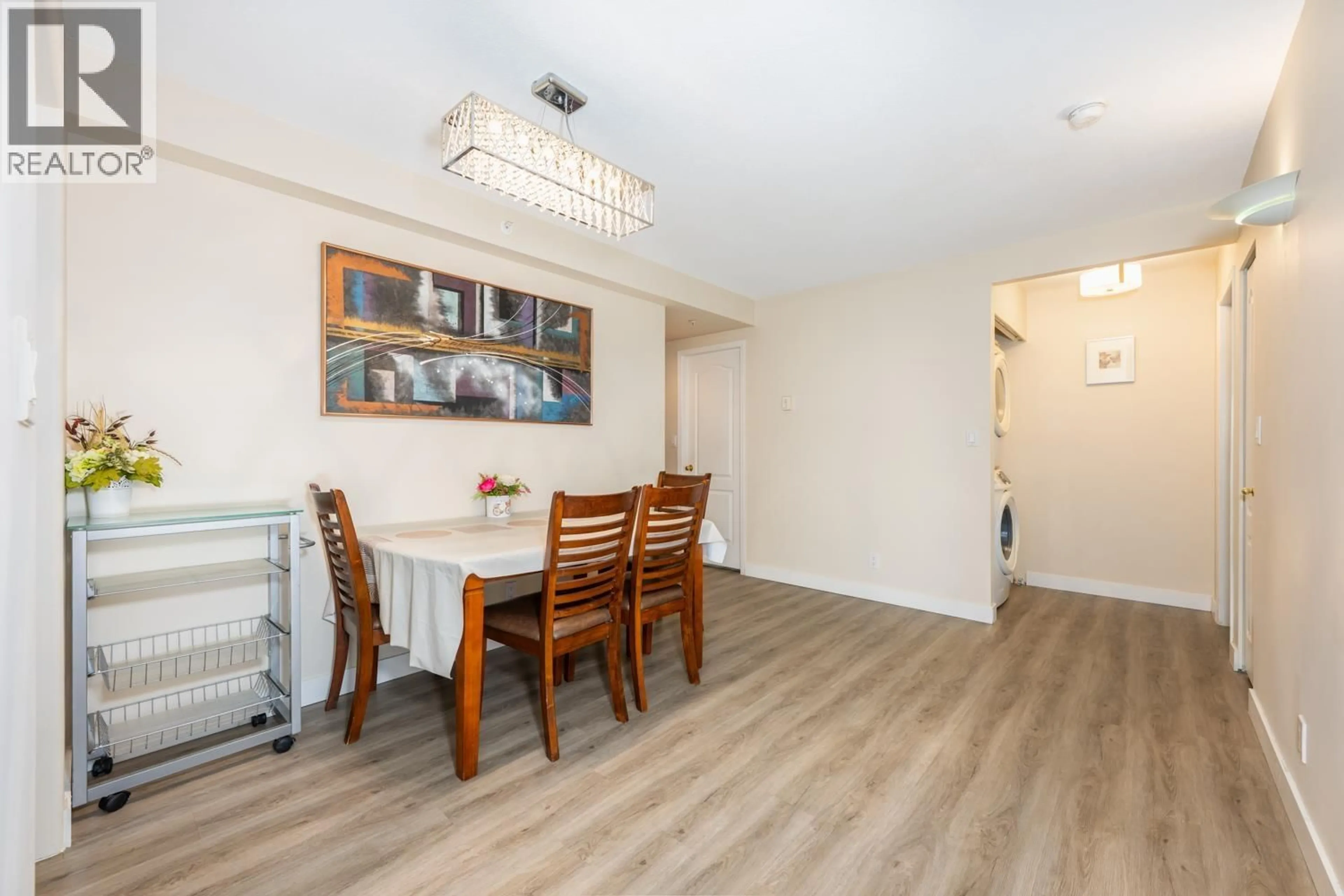 Dining room, wood/laminate floor for 703 - 7995 WESTMINSTER HIGHWAY, Richmond British Columbia V6X3Y5