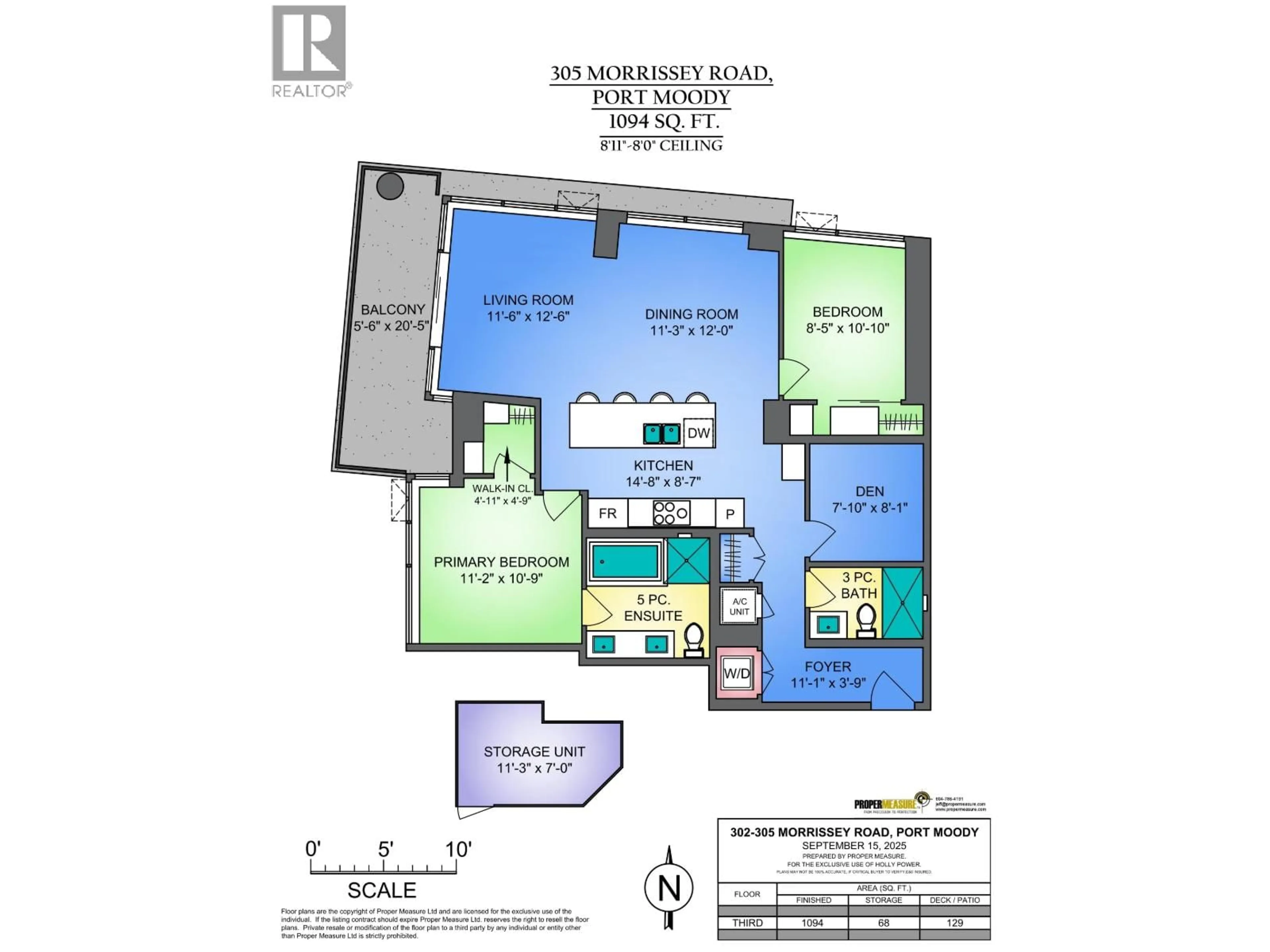 Floor plan for 302 - 305 MORRISSEY ROAD, Port Moody British Columbia V3H0M3