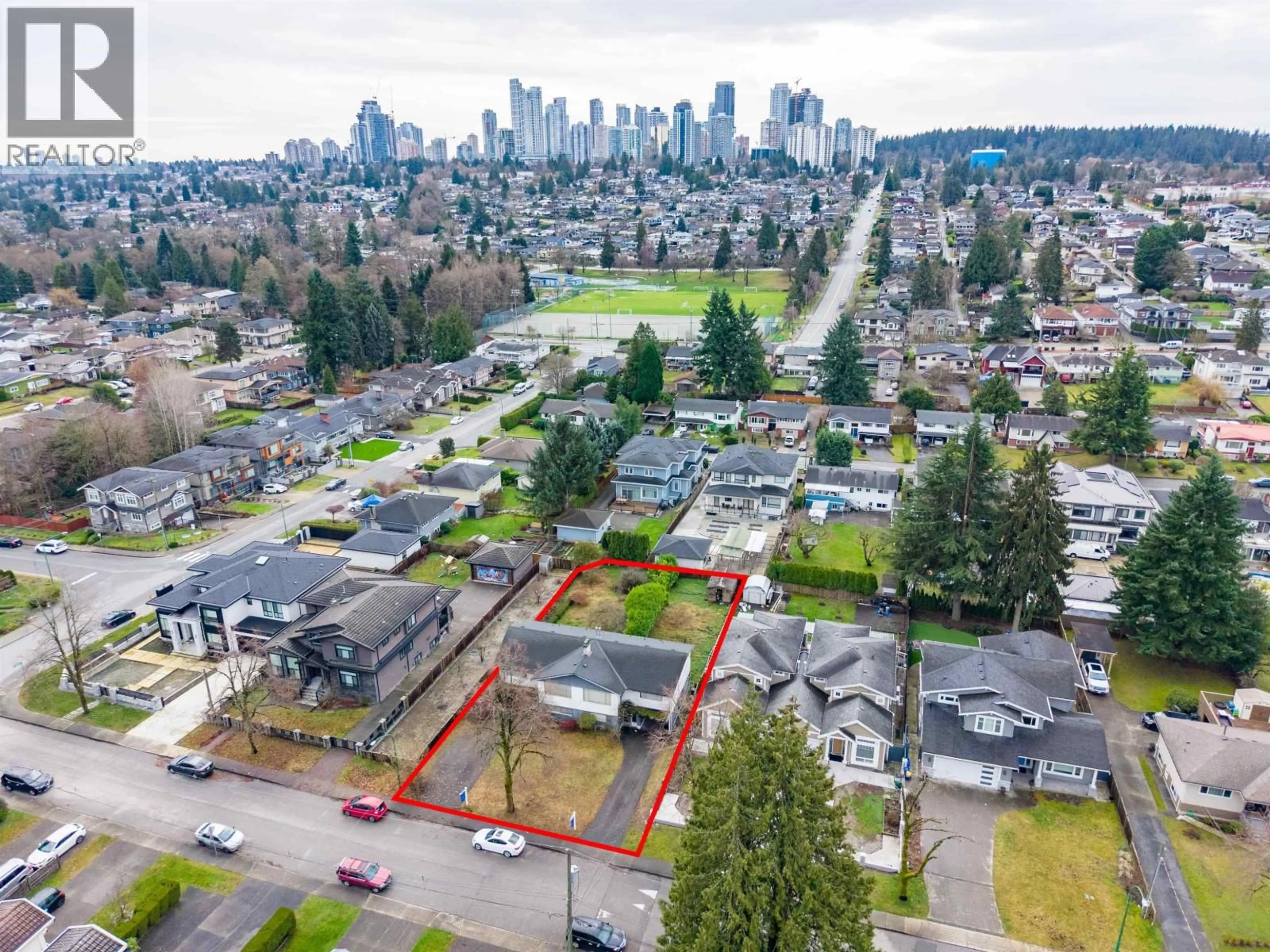 A pic from outside/outdoor area/front of a property/back of a property/a pic from drone, city buildings view from balcony for LOT A - 4078 FIR STREET, Burnaby British Columbia V5G2A8
