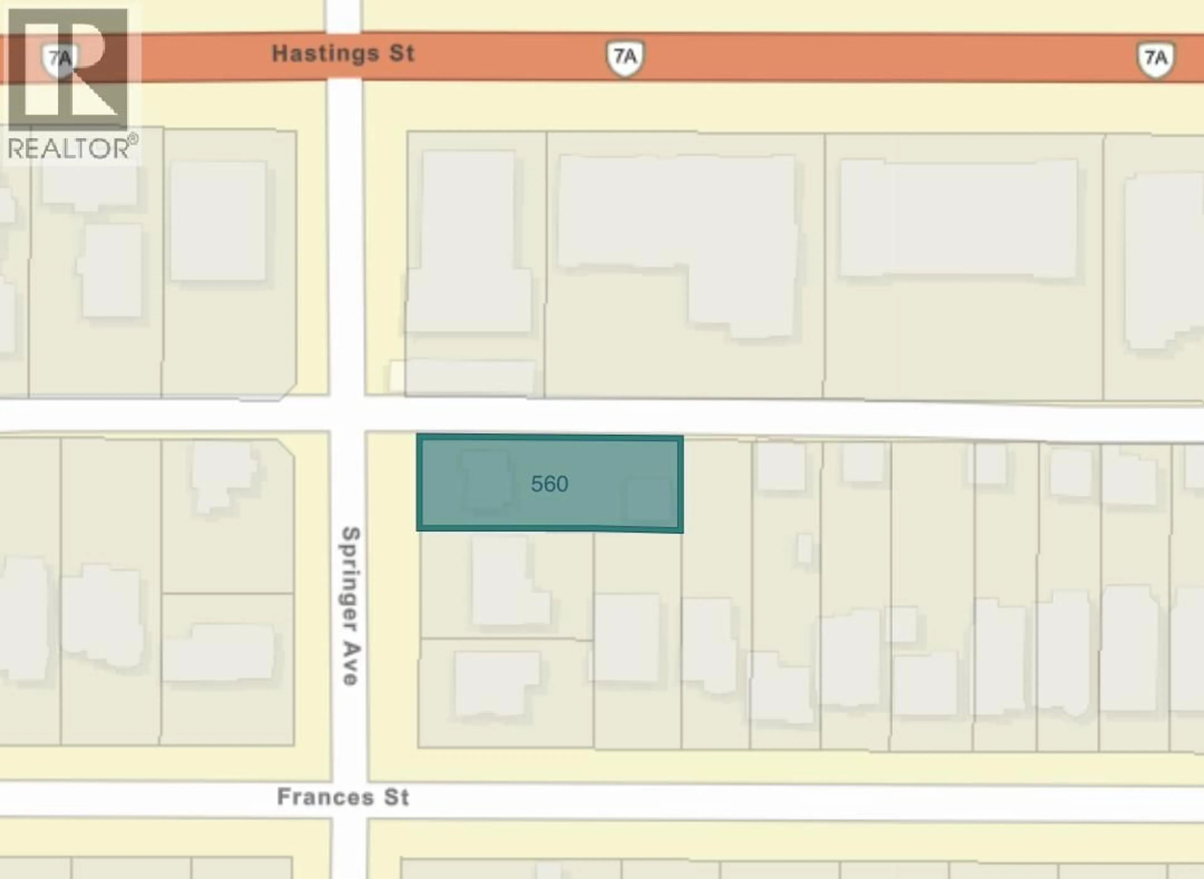 Picture of a map for 560 SPRINGER AVENUE, Burnaby British Columbia V5B3K7