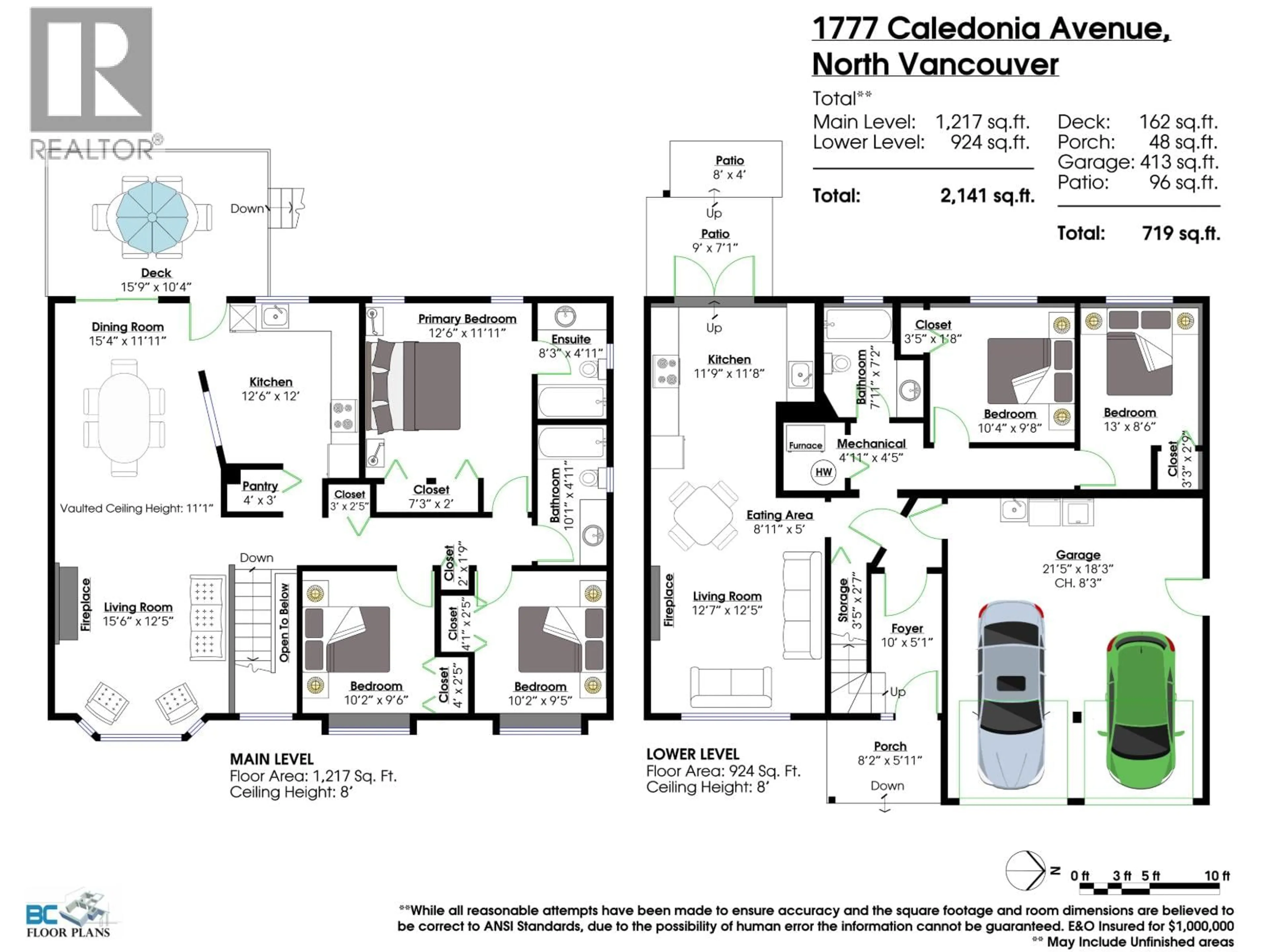 Floor plan for 1777 CALEDONIA AVENUE, North Vancouver British Columbia V7G1T5