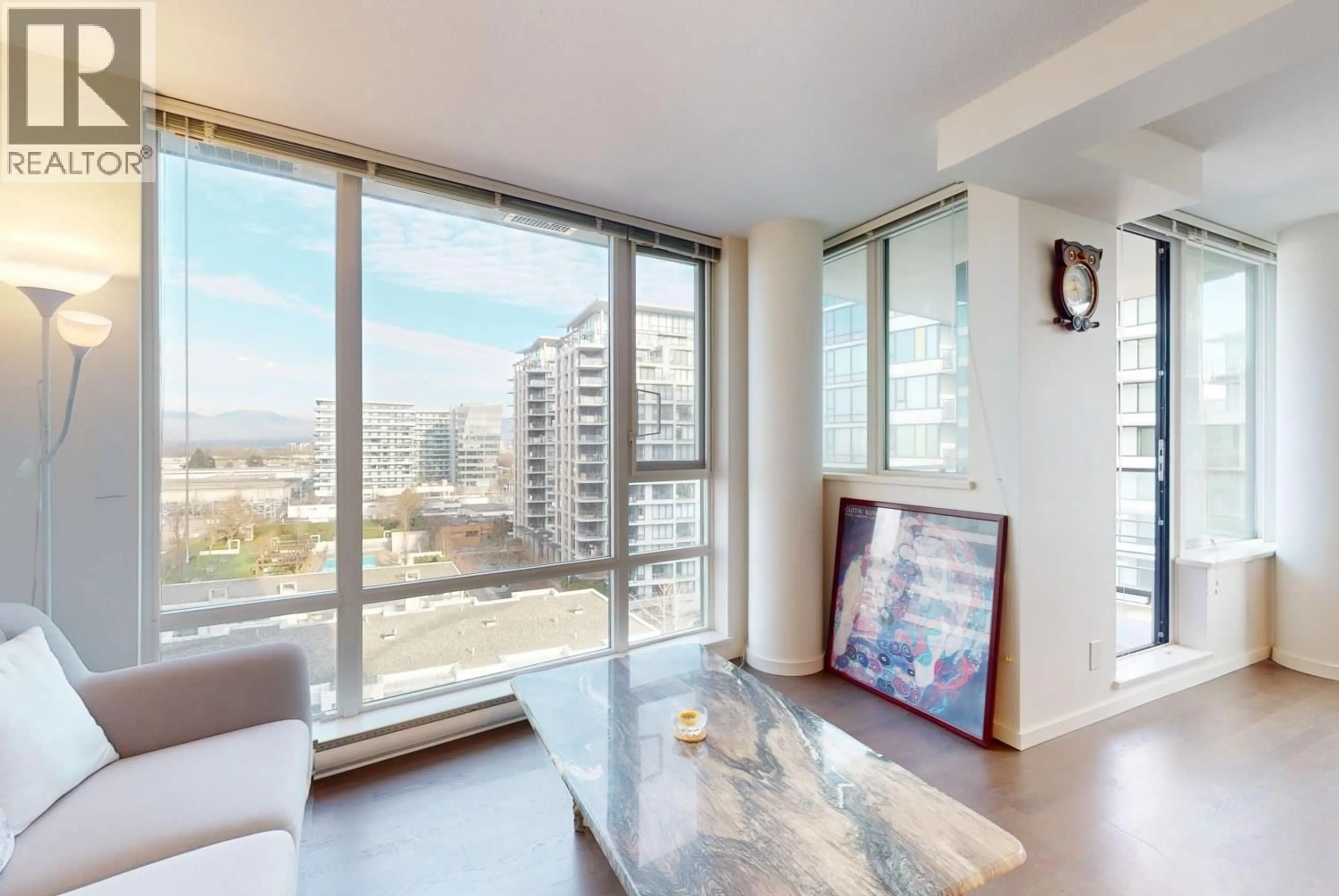 Living room with furniture, unknown for 1102 - 7979 FIRBRIDGE WAY, Richmond British Columbia V6X0K7