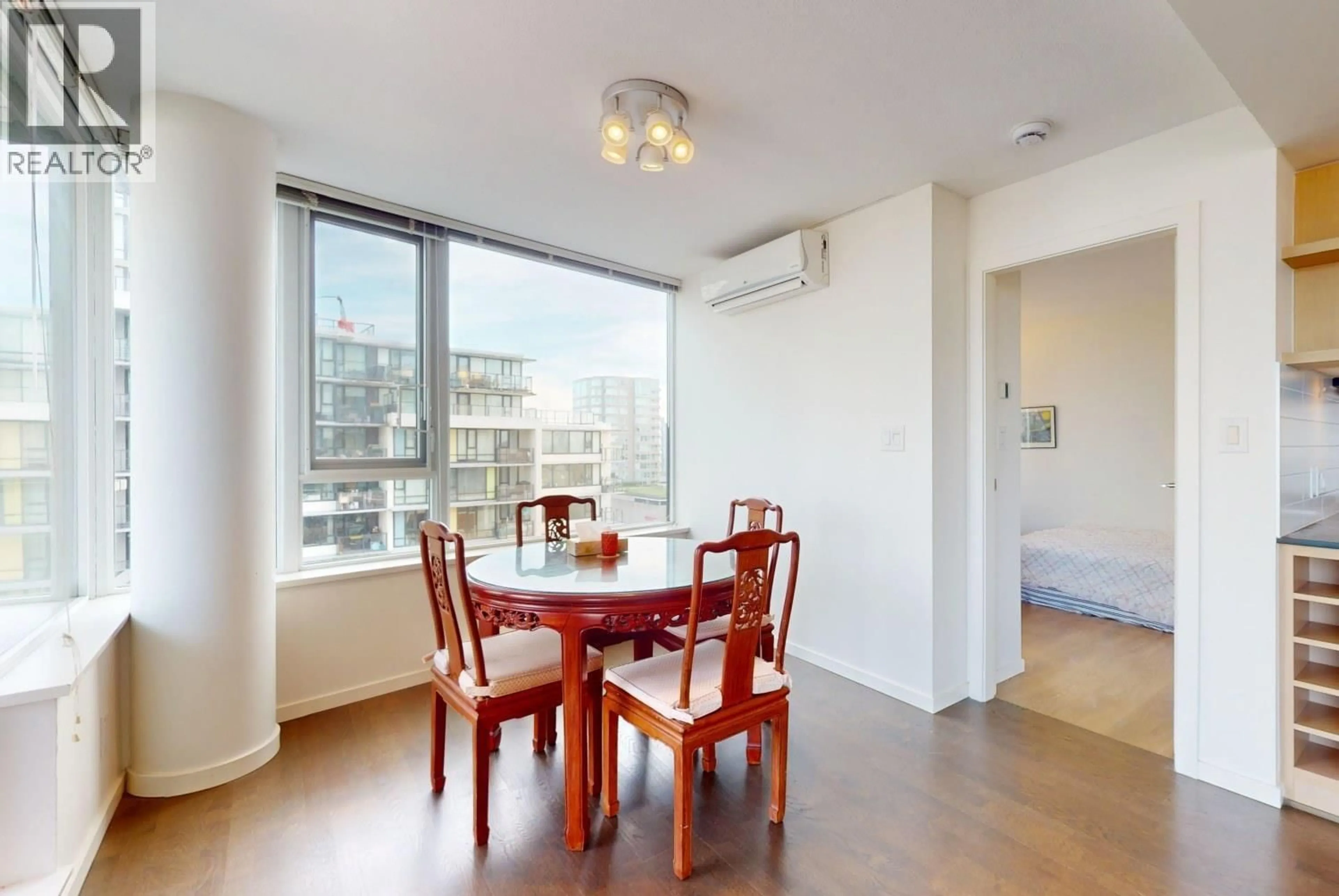 Dining room, wood/laminate floor for 1102 - 7979 FIRBRIDGE WAY, Richmond British Columbia V6X0K7
