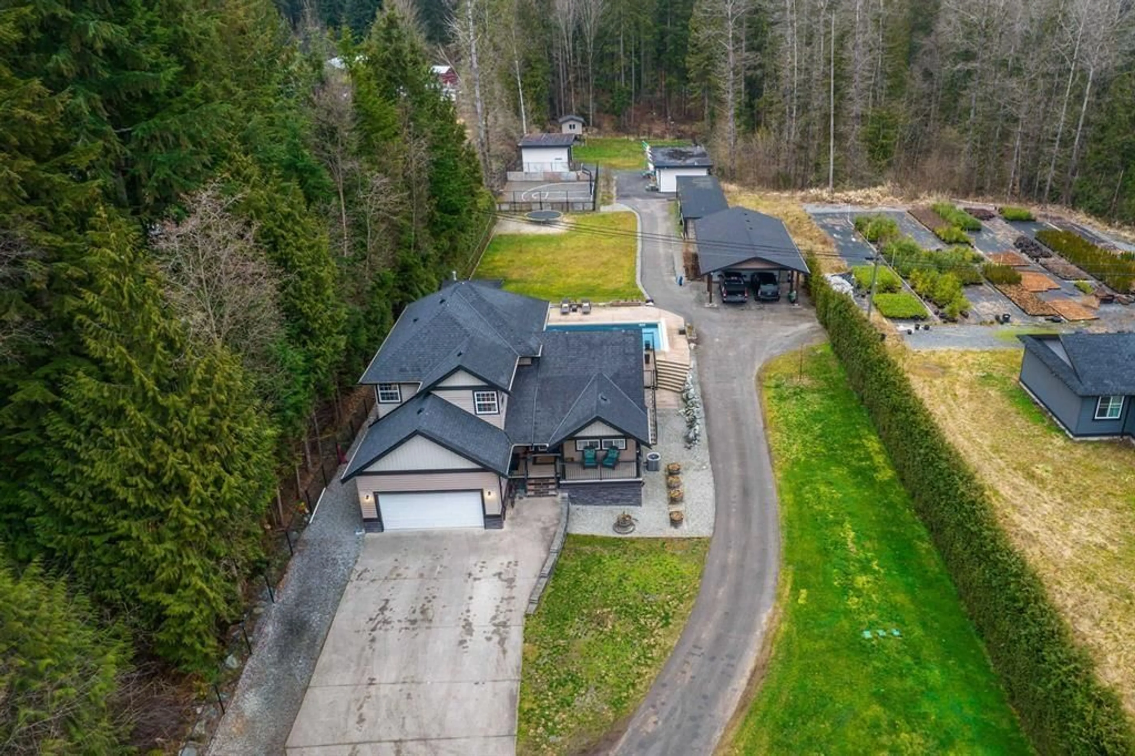 A pic from outside/outdoor area/front of a property/back of a property/a pic from drone, unknown for 29809 DEWDNEY TRUNK ROAD, Mission British Columbia V4S1B7