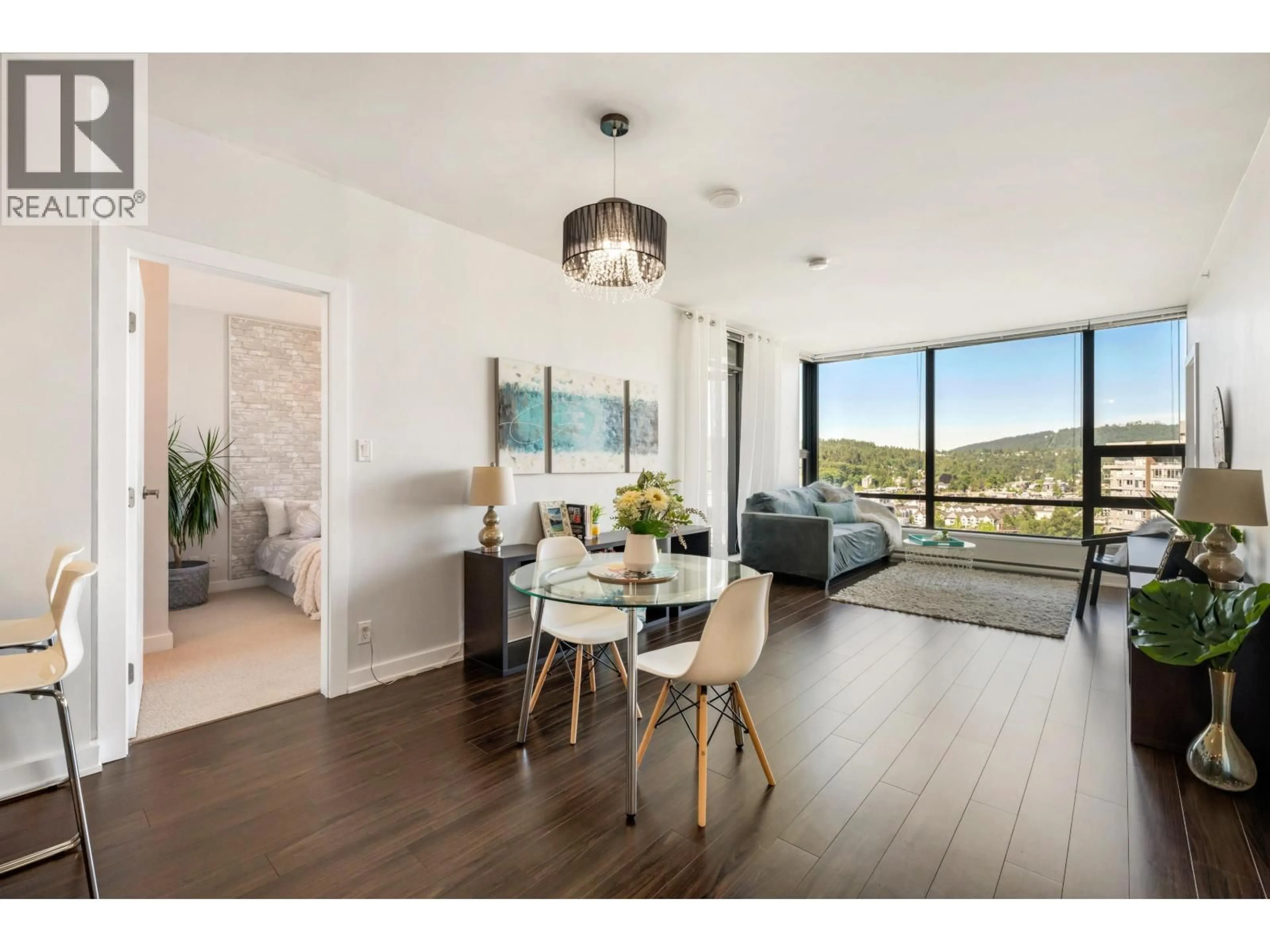 Dining room, wood/laminate floor for 2202 - 301 CAPILANO ROAD, Port Moody British Columbia V3H0G6