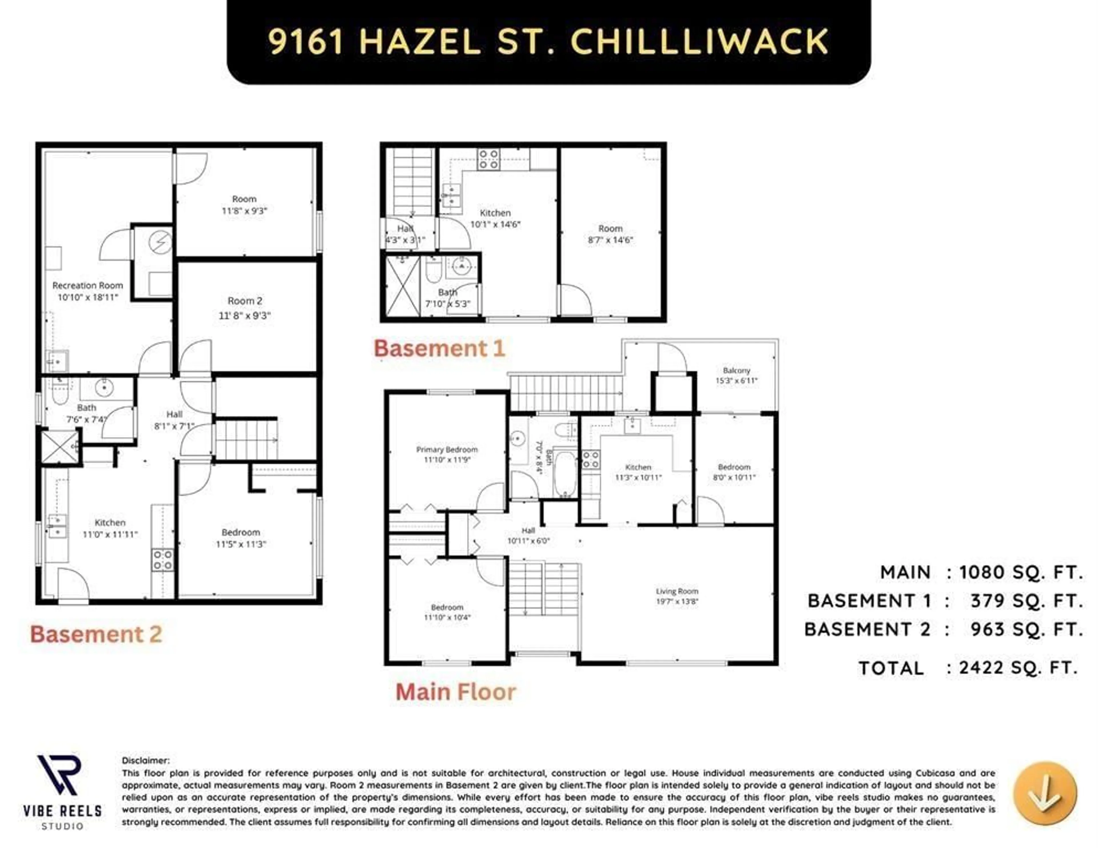 Floor plan for 9161 HAZEL STREET, Chilliwack British Columbia V2P5N5