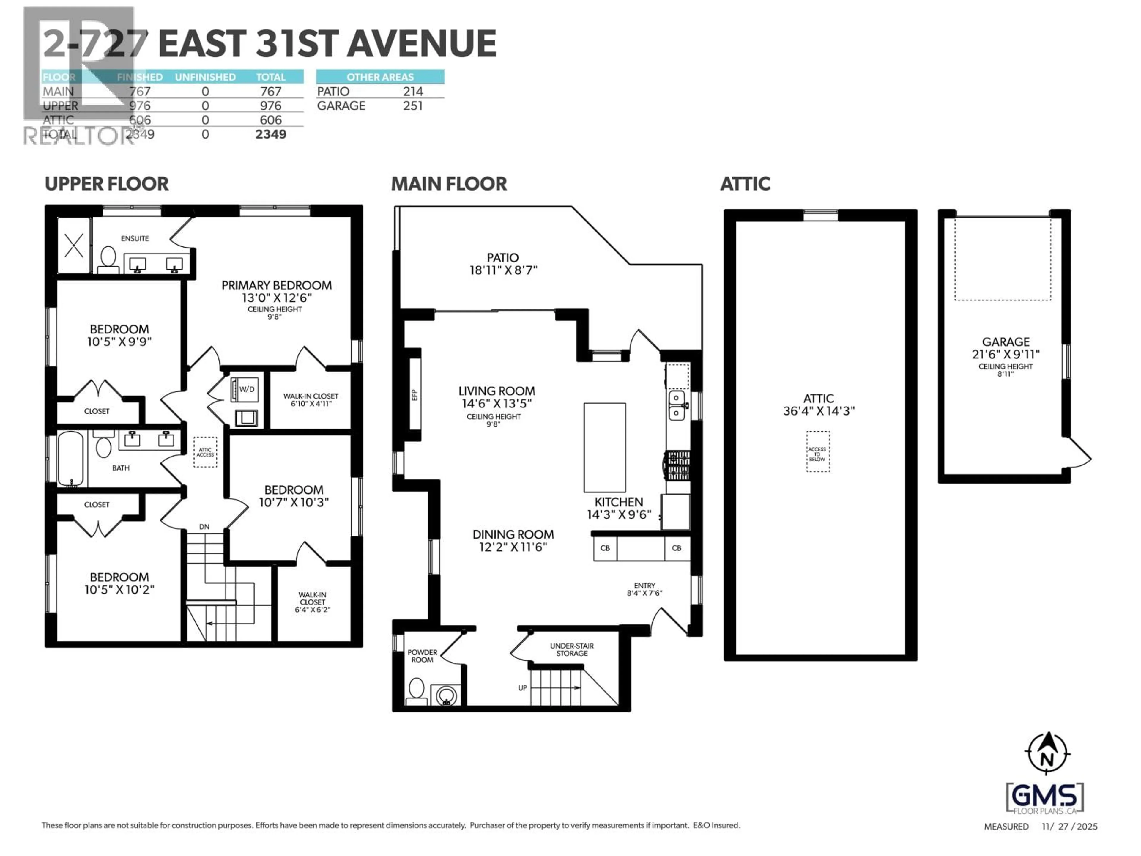 Floor plan for 2 - 727 31ST AVENUE, Vancouver British Columbia V5V2W9