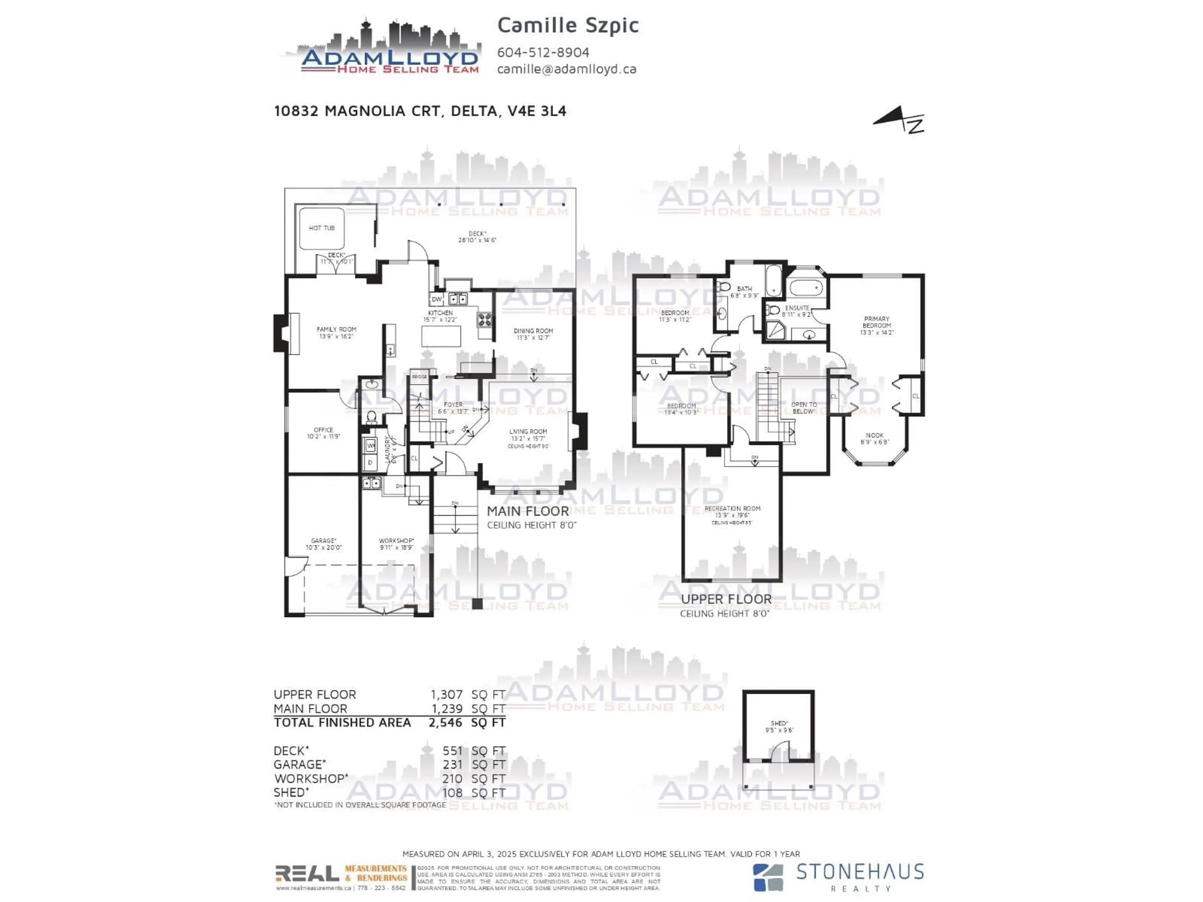 Floor plan for 10832 MAGNOLIA COURT, Delta British Columbia V4E3L4