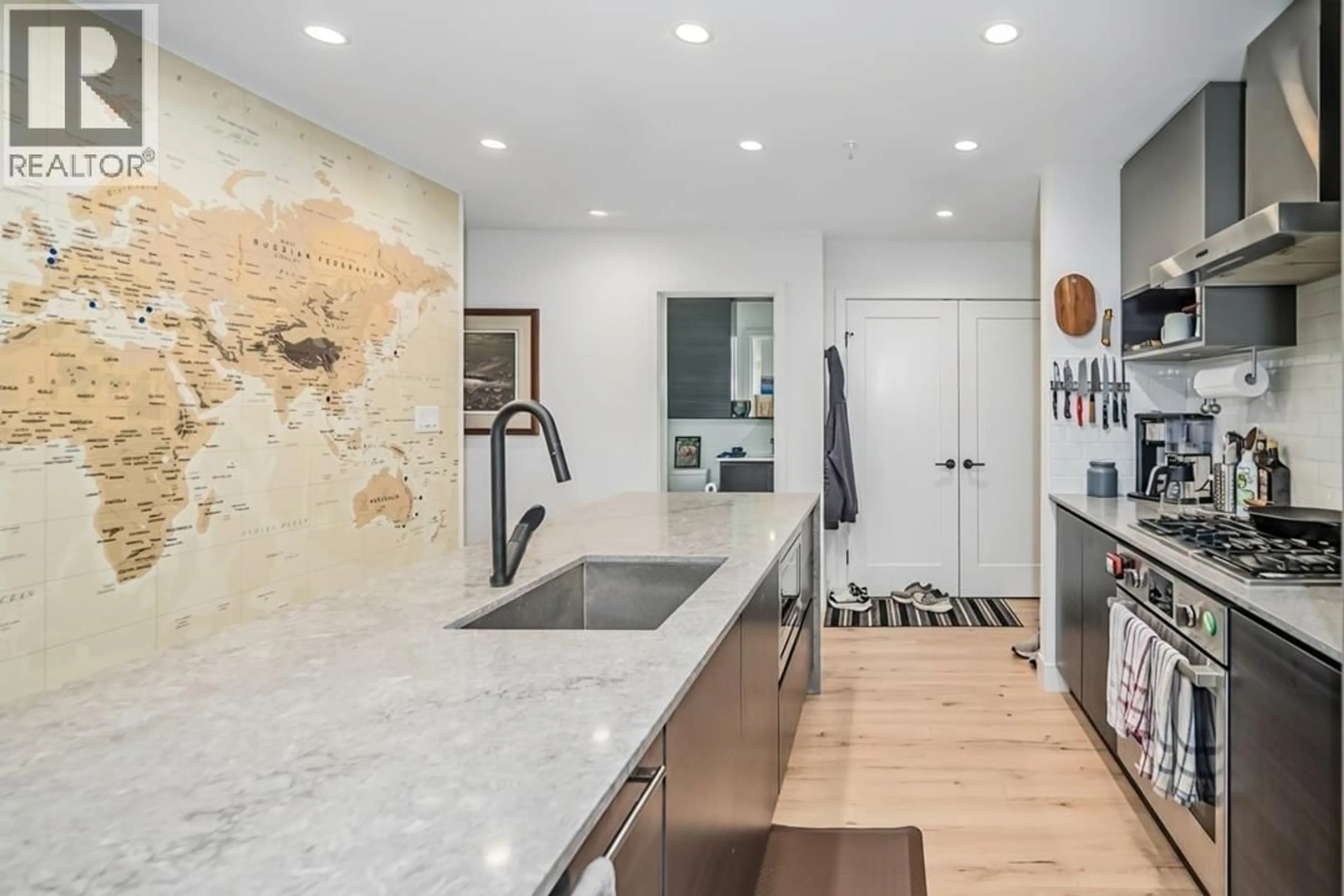 Contemporary kitchen, ceramic/tile floor for 205 - 3131 MURRAY STREET, Port Moody British Columbia V3H0L9