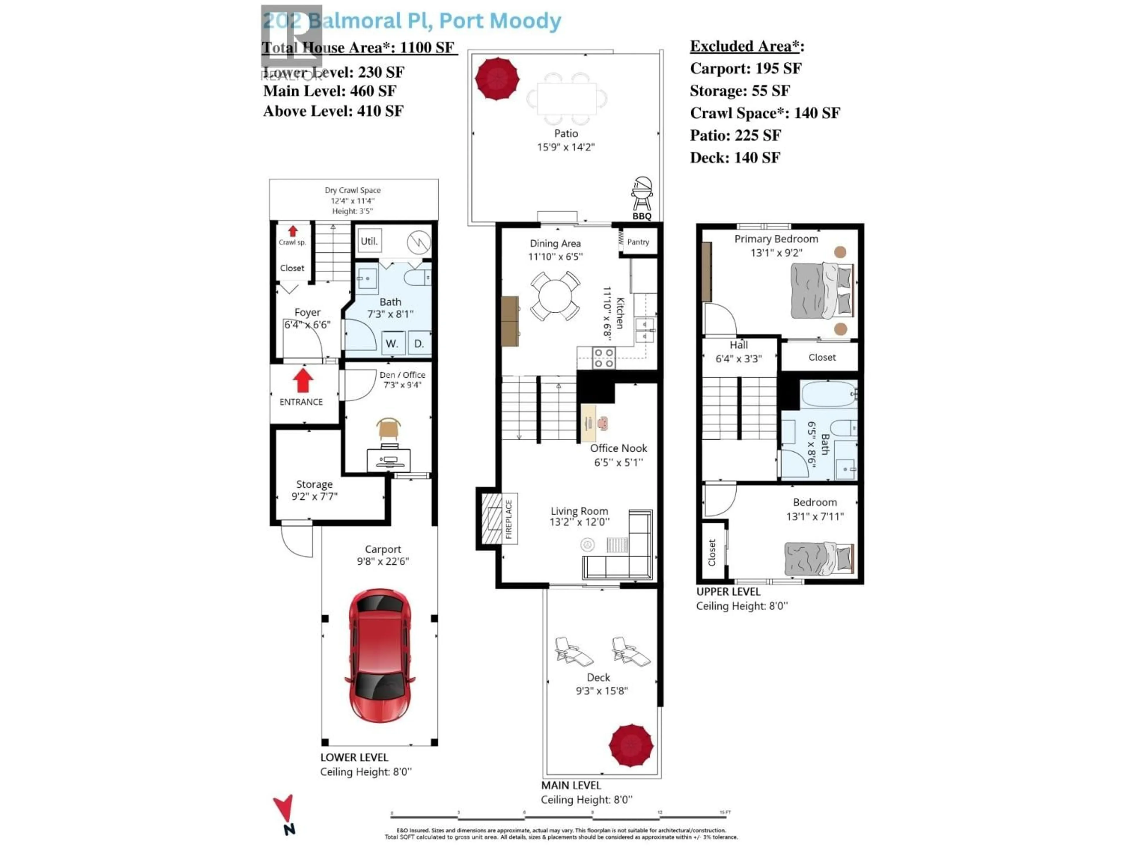 Floor plan for 202 BALMORAL PLACE, Port Moody British Columbia V3H4B9