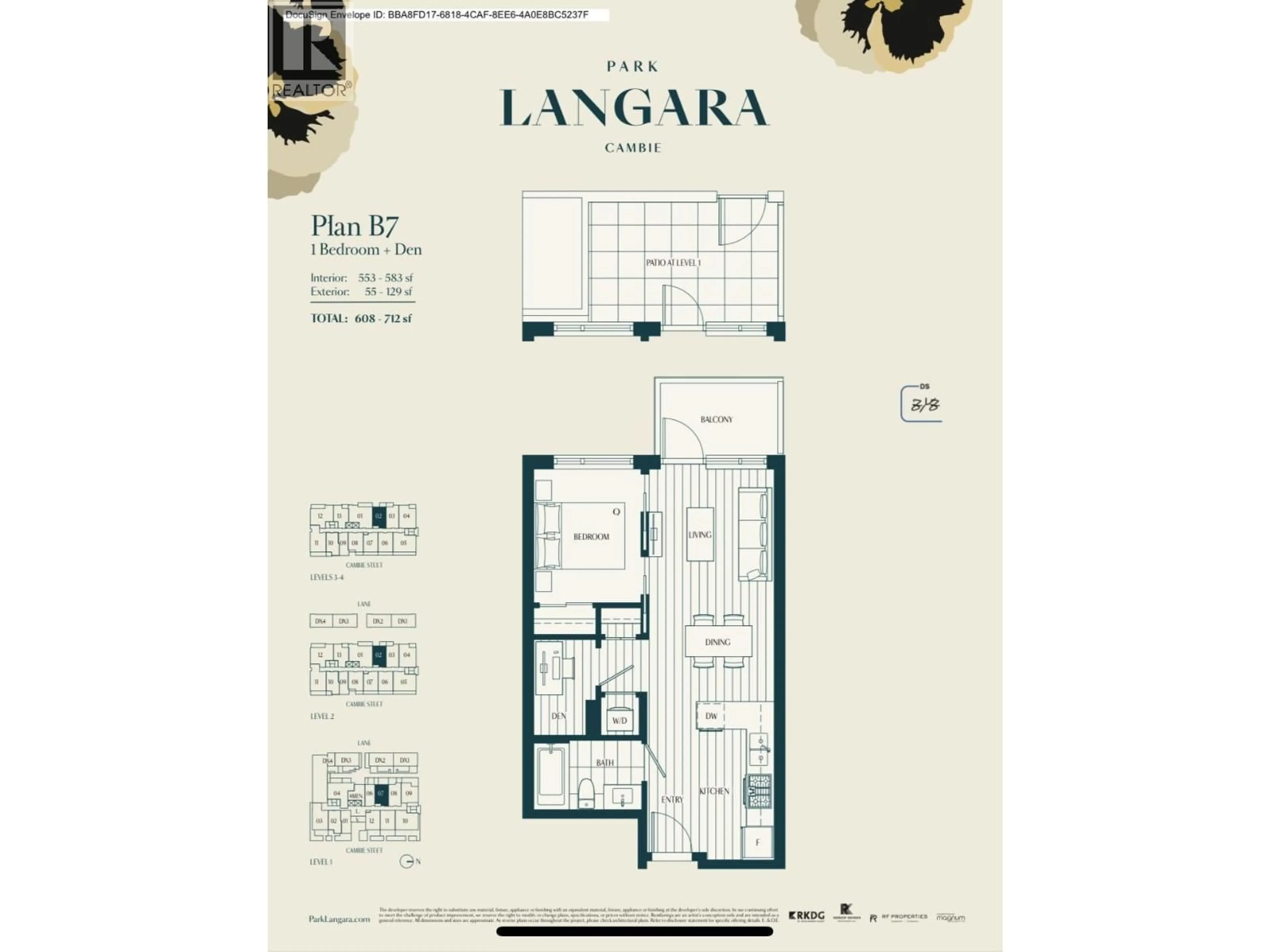 Floor plan for 302 - 6859 CAMBIE STREET, Vancouver British Columbia V6P0M4