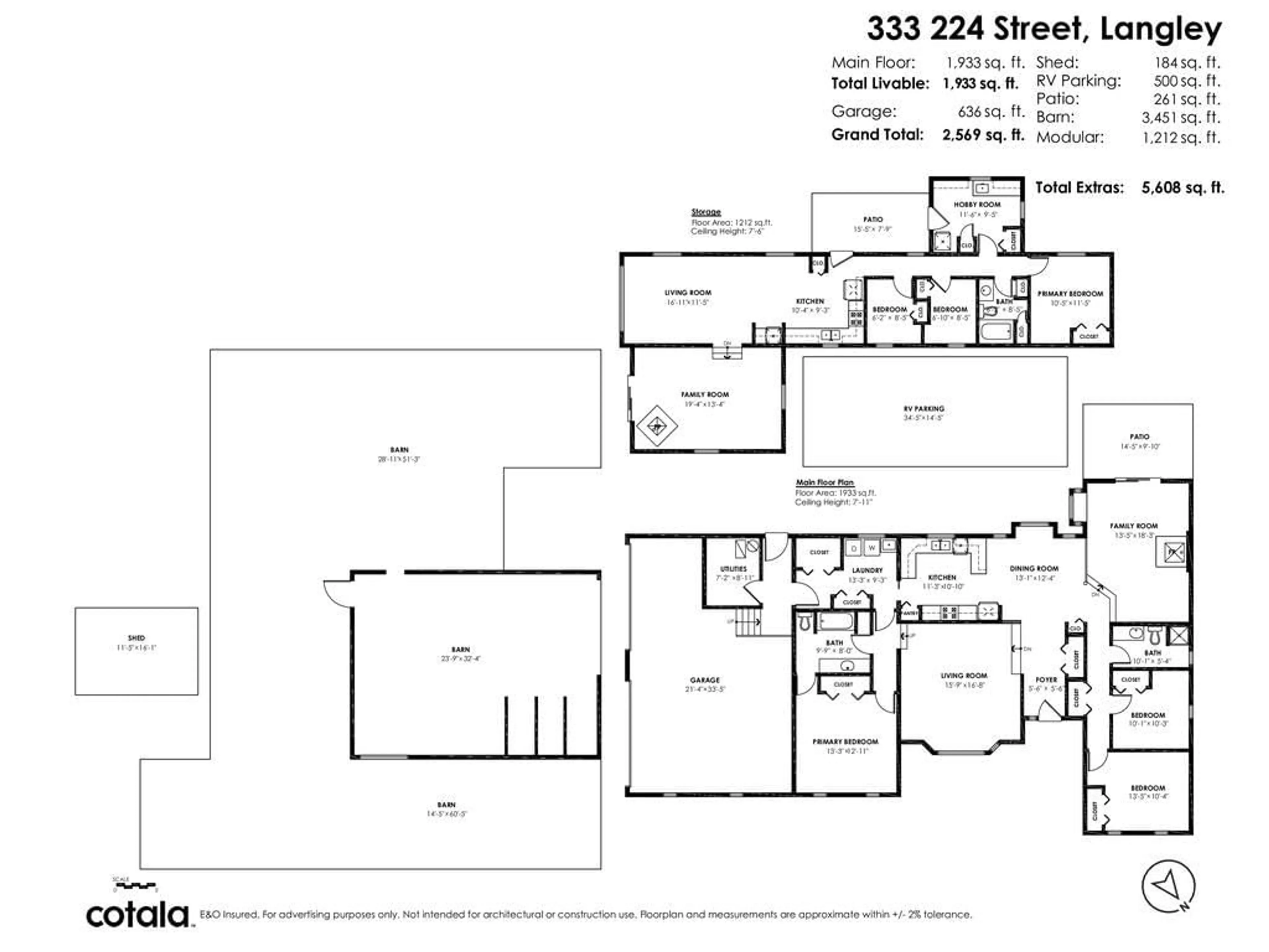 Floor plan for 333 224 STREET, Langley British Columbia V2Z2V6