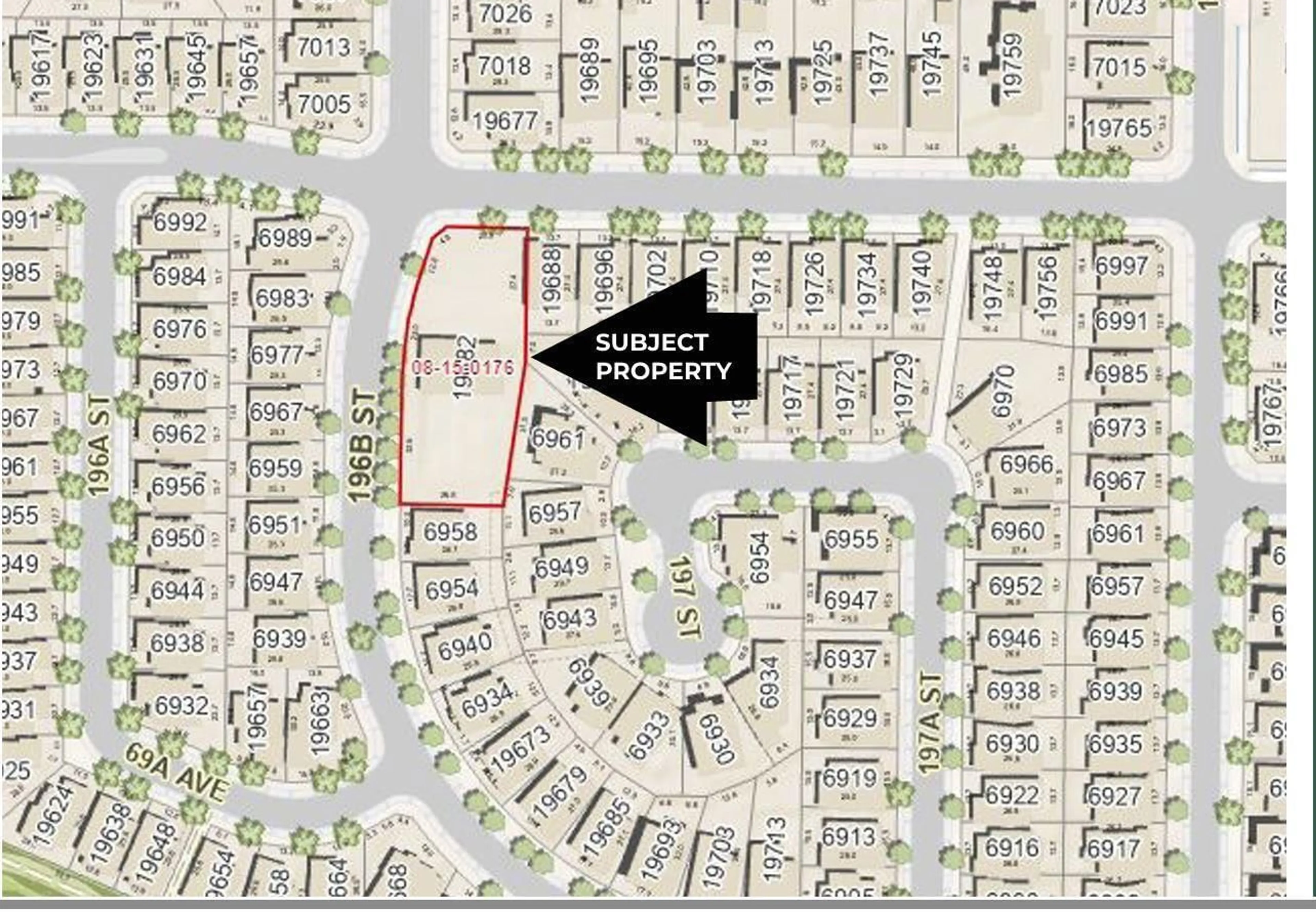 Picture of a map for 19682 70 AVENUE, Langley British Columbia V2Y3A7