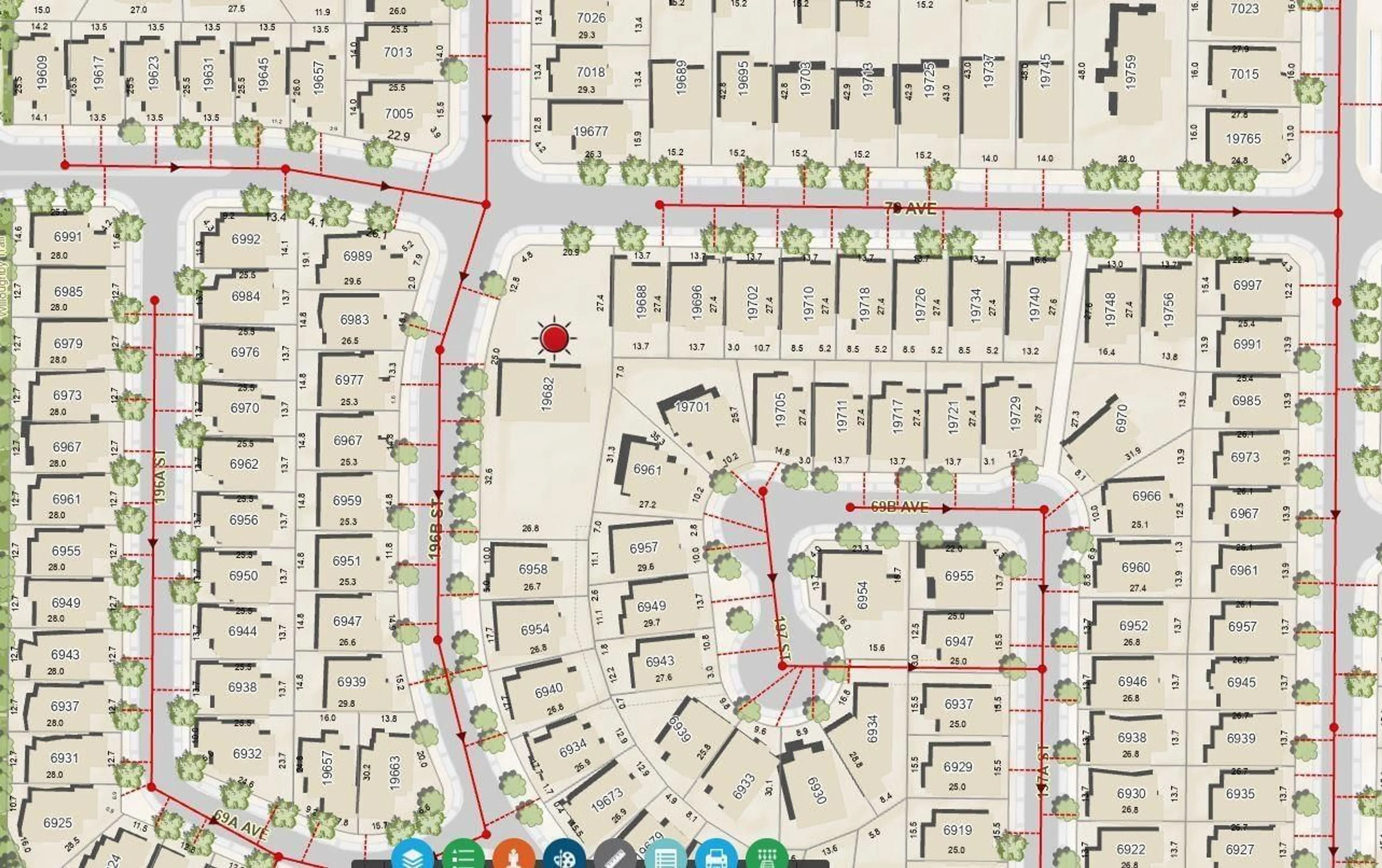 Picture of a map for 19682 70 AVENUE, Langley British Columbia V2Y3A7
