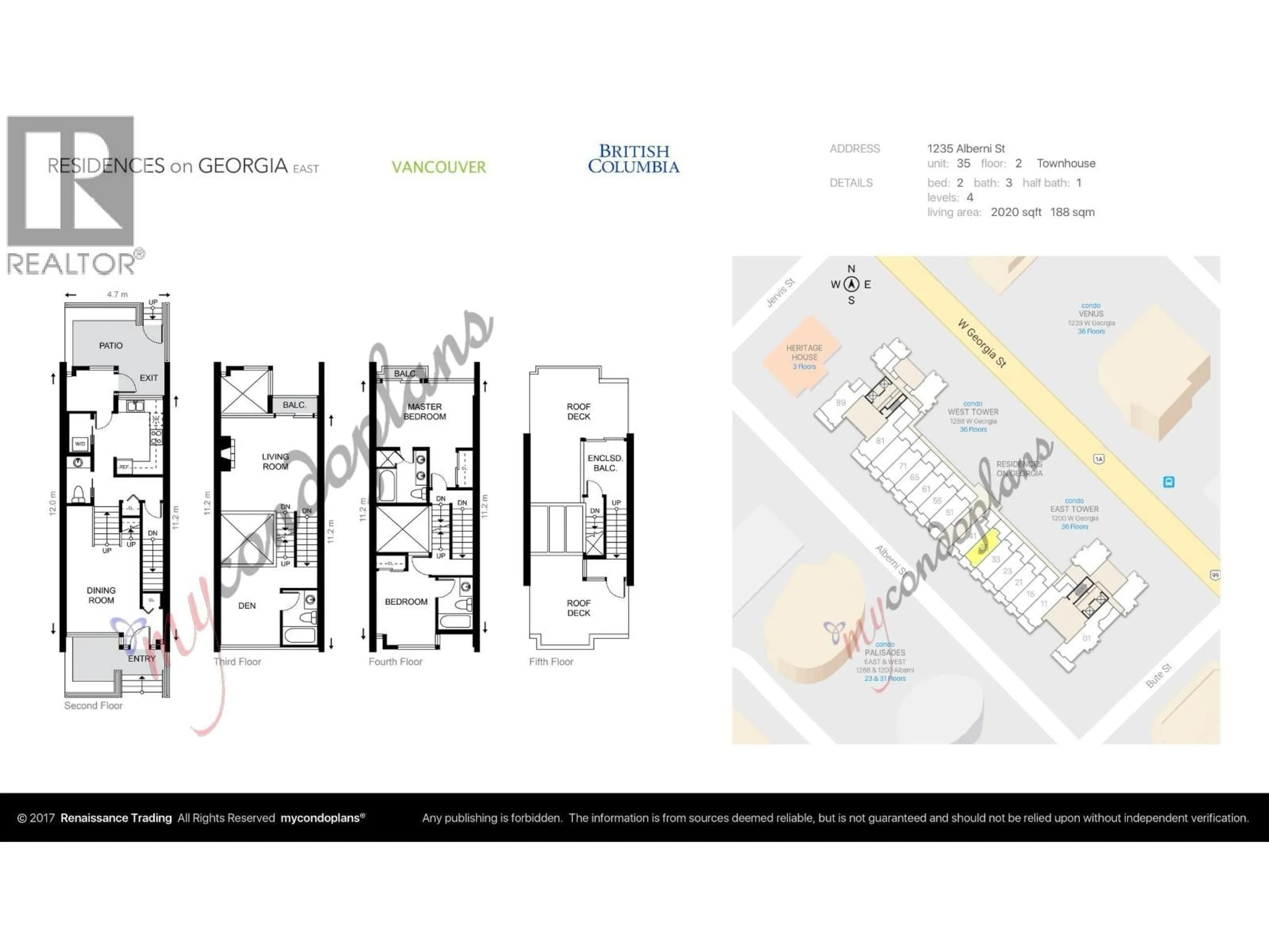 Floor plan for 1235 ALBERNI STREET, Vancouver British Columbia V6E4R4