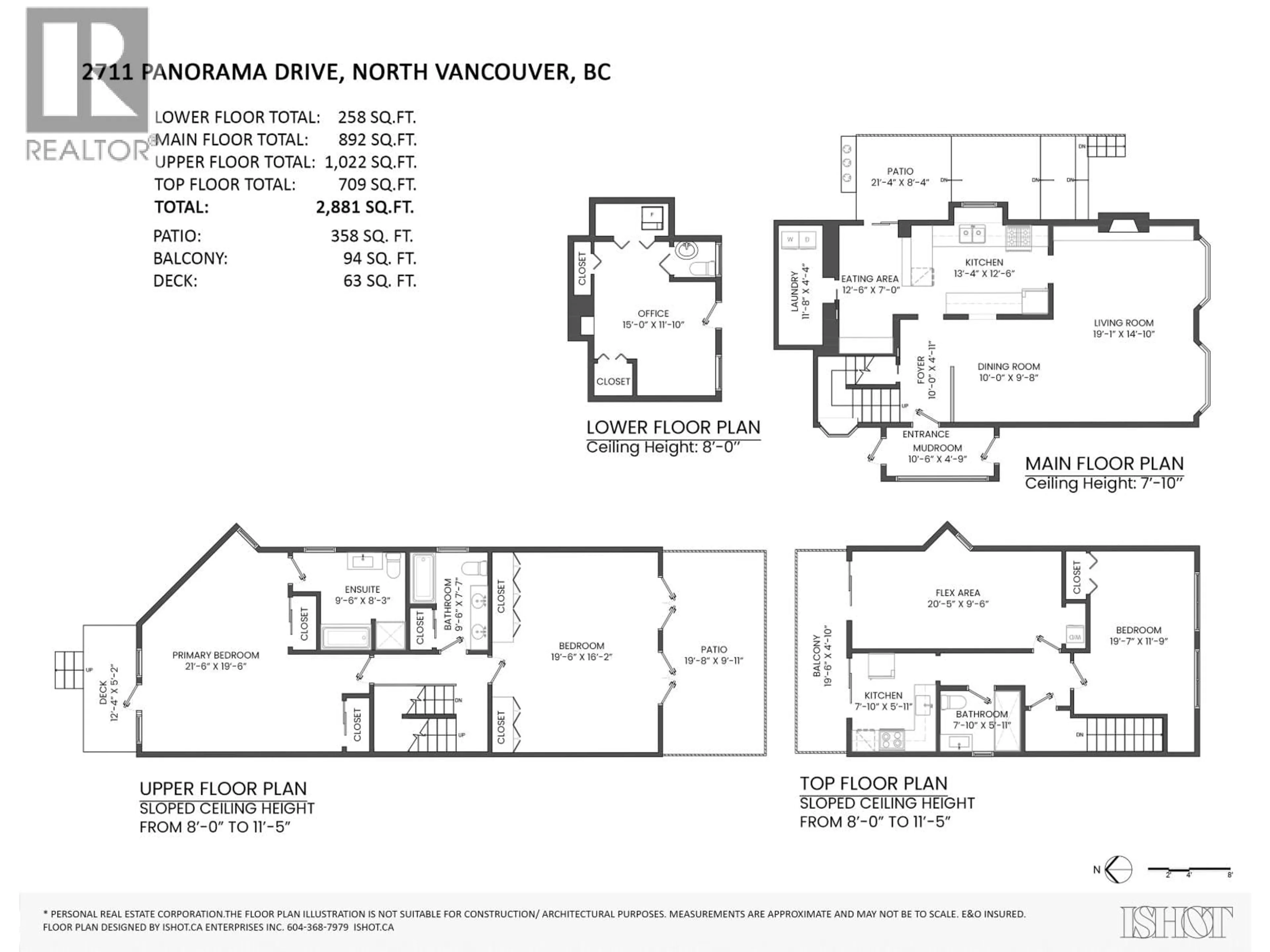 Floor plan for 2711 PANORAMA DRIVE, North Vancouver British Columbia V7G1V7