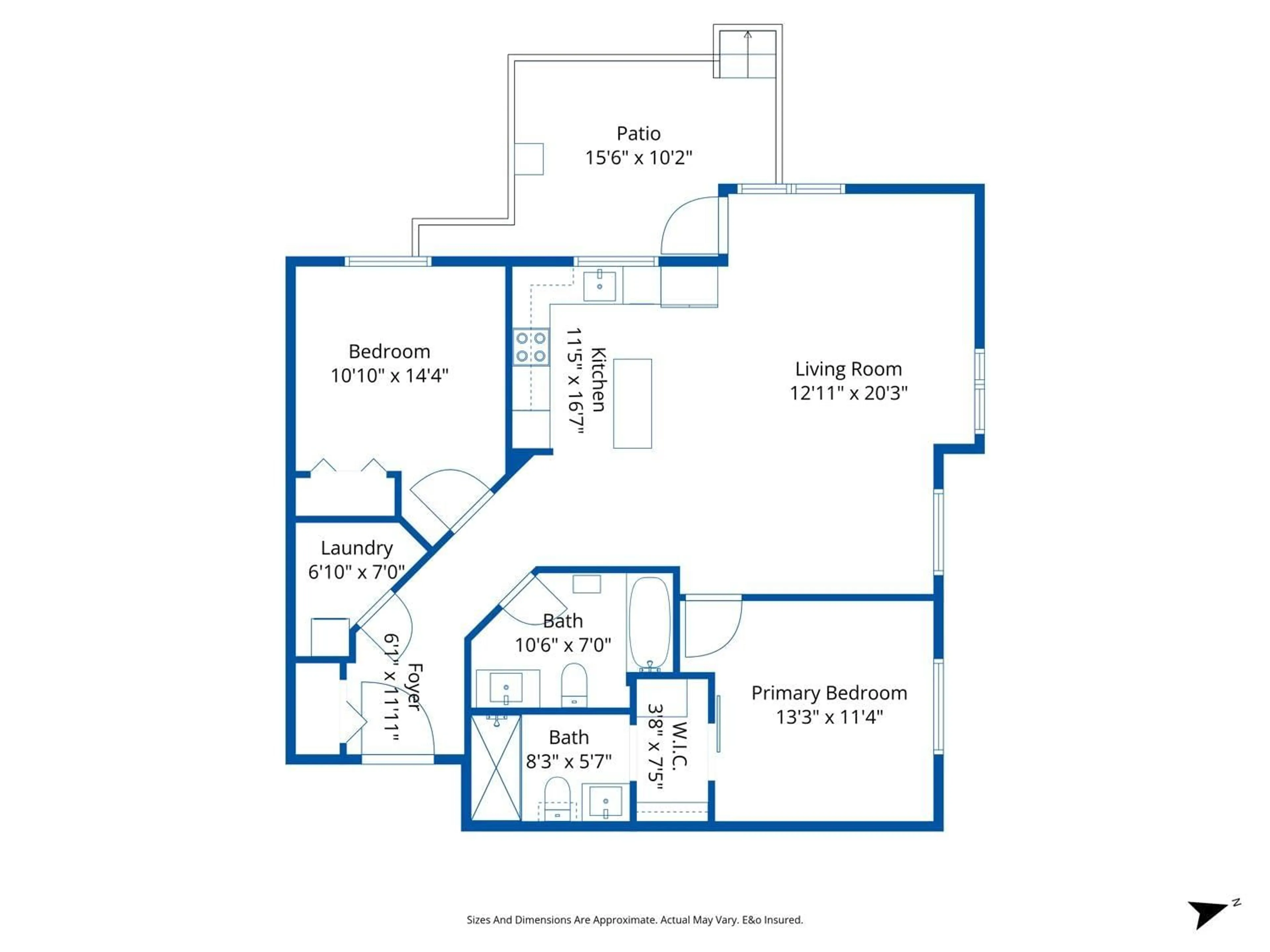 Floor plan for 115 - 2955 DIAMOND CRESCENT, Abbotsford British Columbia V2T2L5