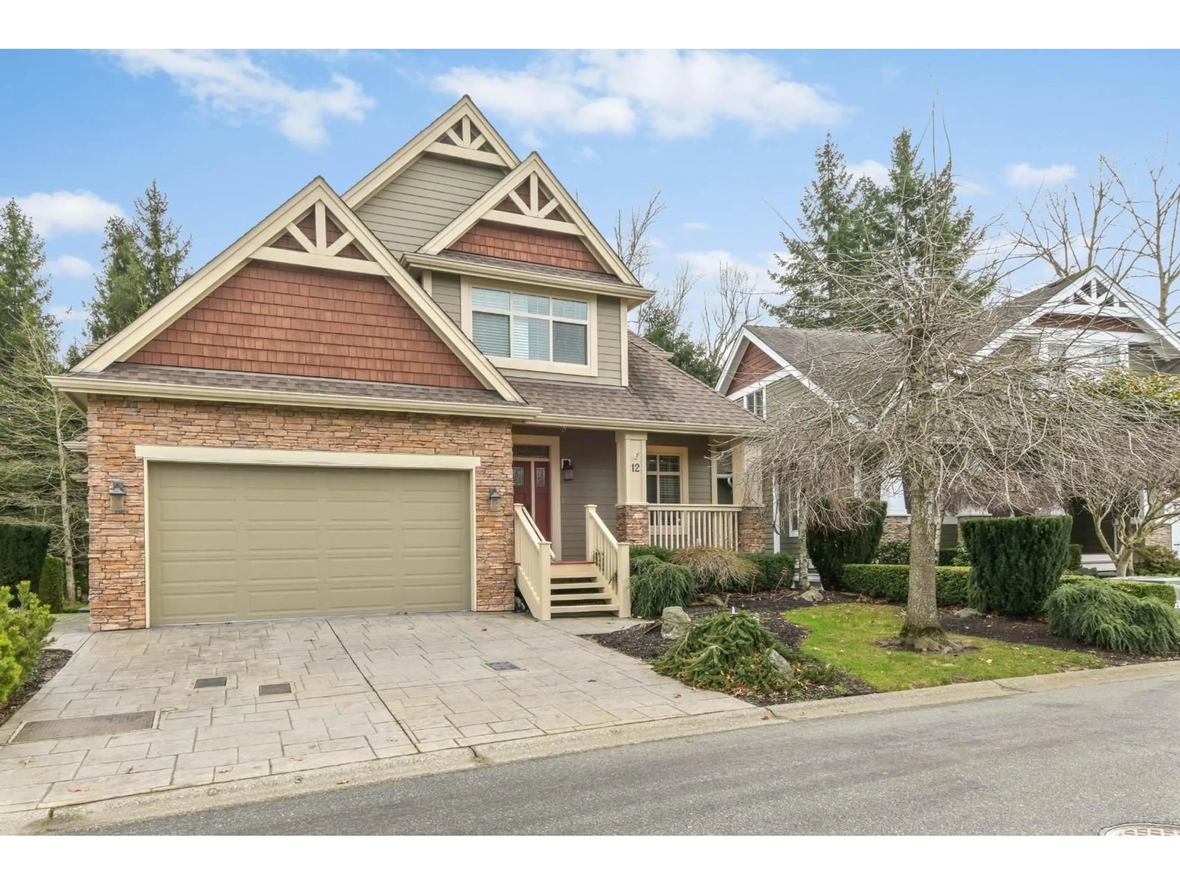 Home with brick exterior material, street for 12 - 3800 GOLF COURSE DRIVE, Abbotsford British Columbia V3G0A7