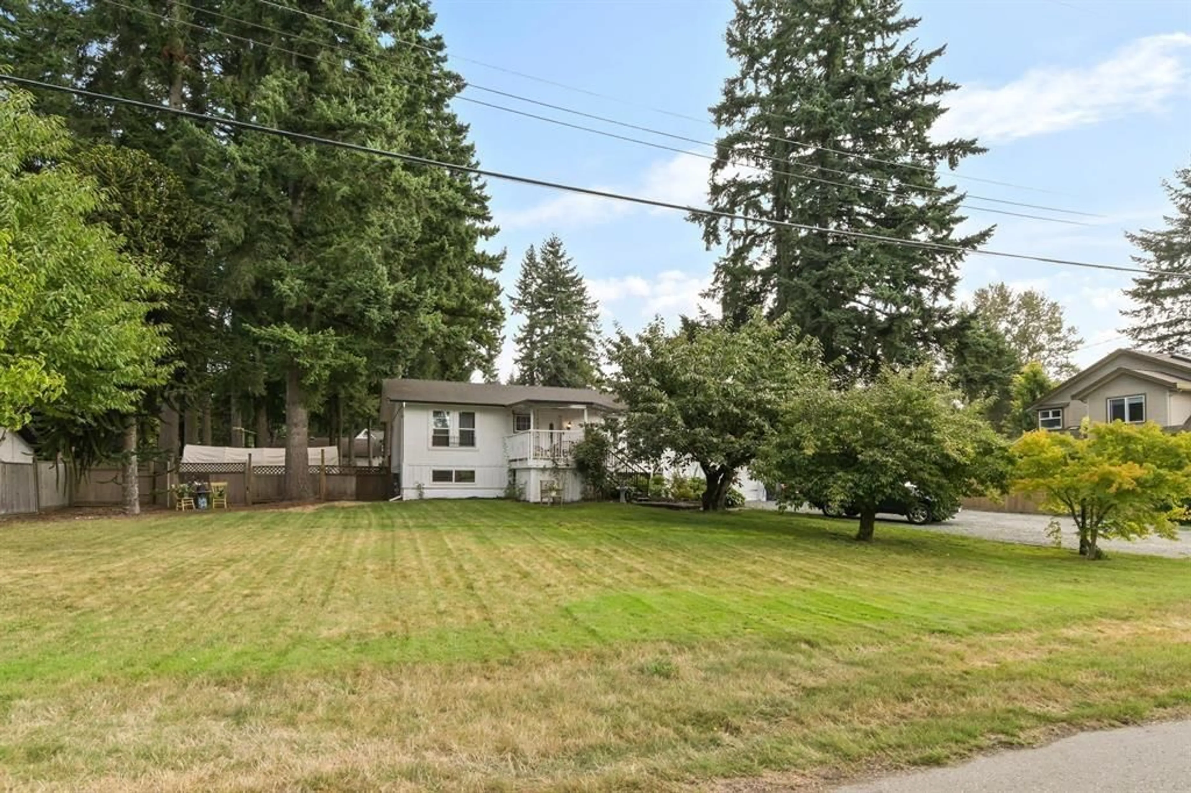 A pic from outside/outdoor area/front of a property/back of a property/a pic from drone, street for 3628 203A STREET, Langley British Columbia V3A1W5