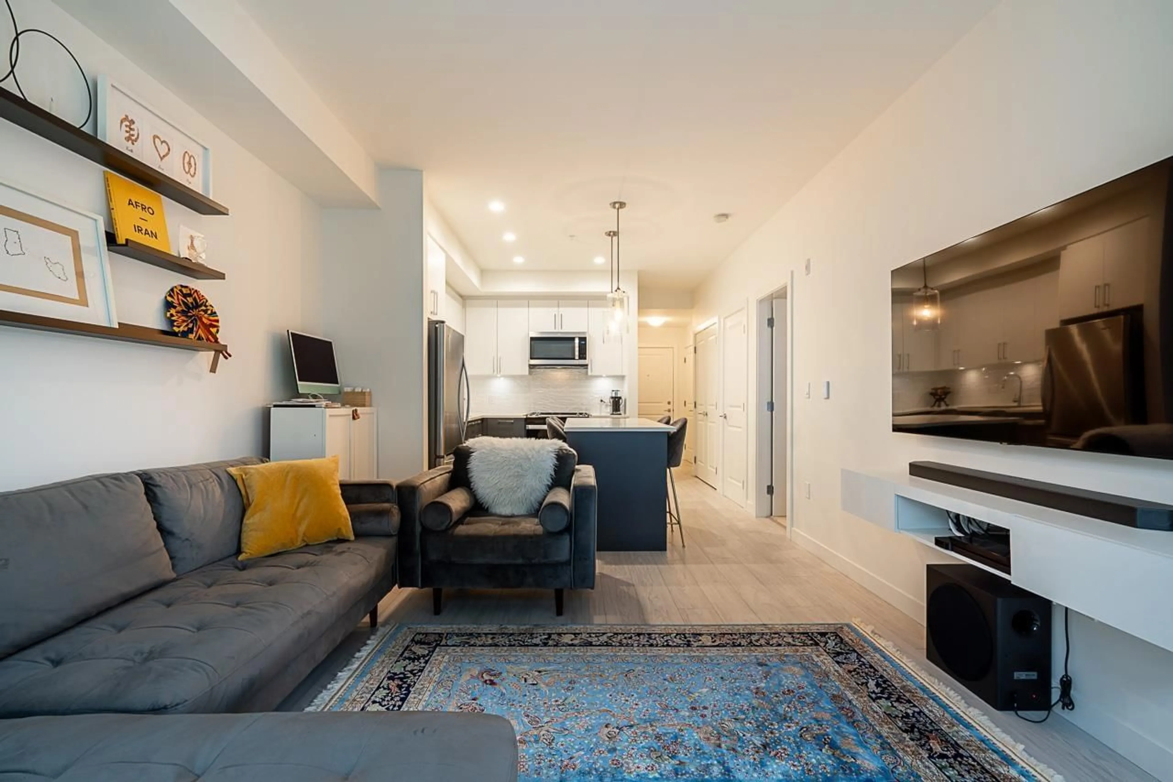 Living room with furniture, unknown for B228 - 20834 80 AVENUE, Langley British Columbia V2Y3M6