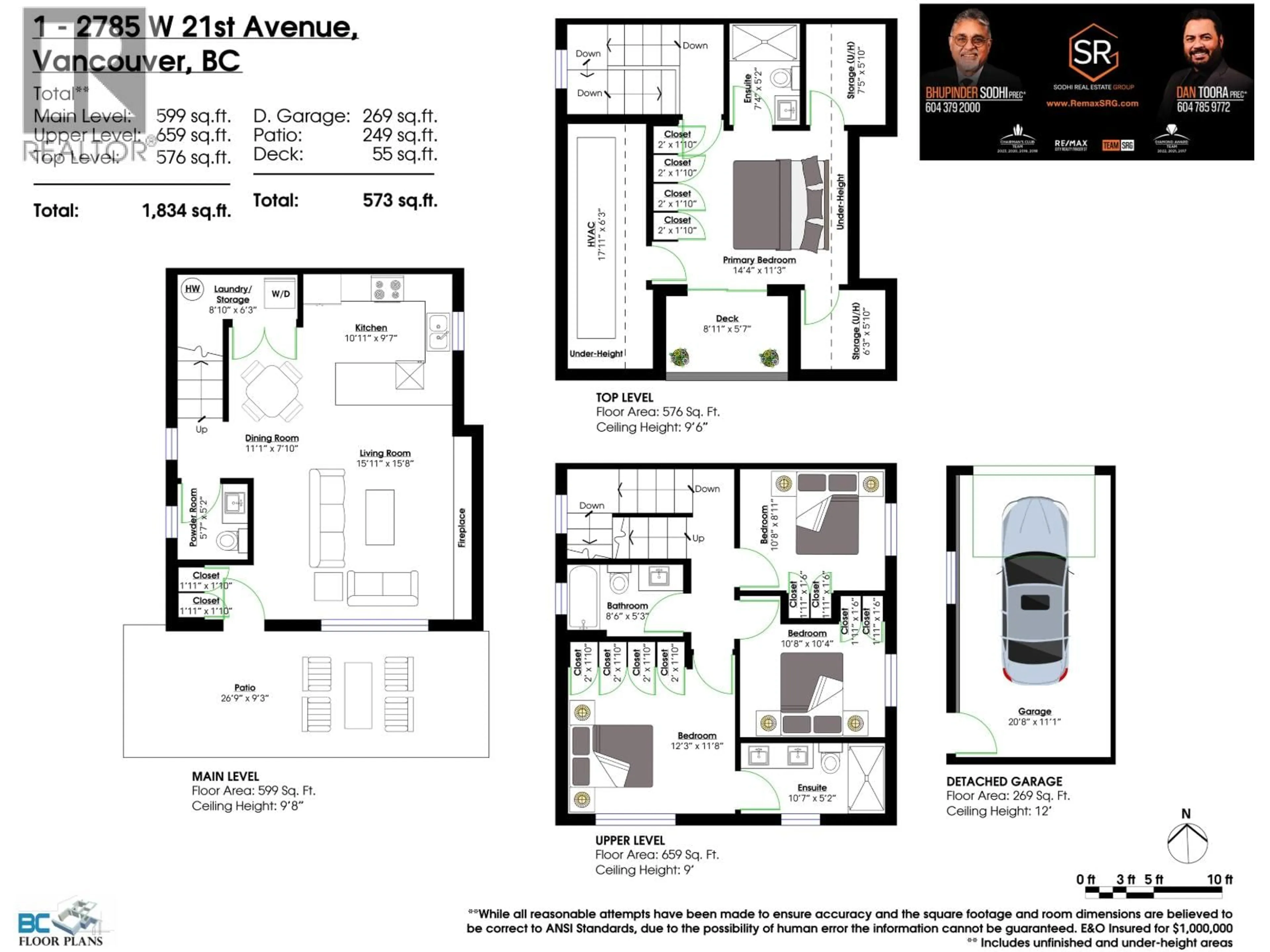Floor plan for 2 - 2785 21 AVENUE, Vancouver British Columbia V6L1K4