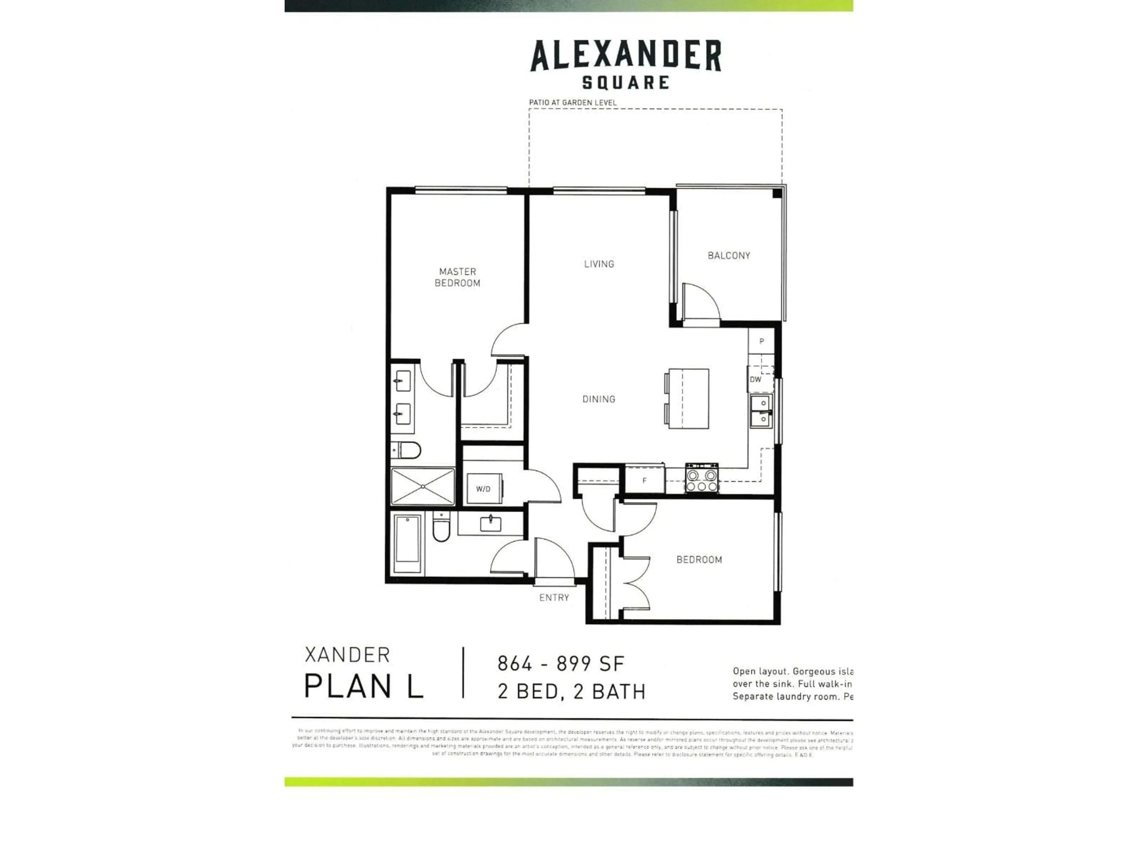 Floor plan for B422 - 20834 80 AVENUE, Langley British Columbia V2Y3M6