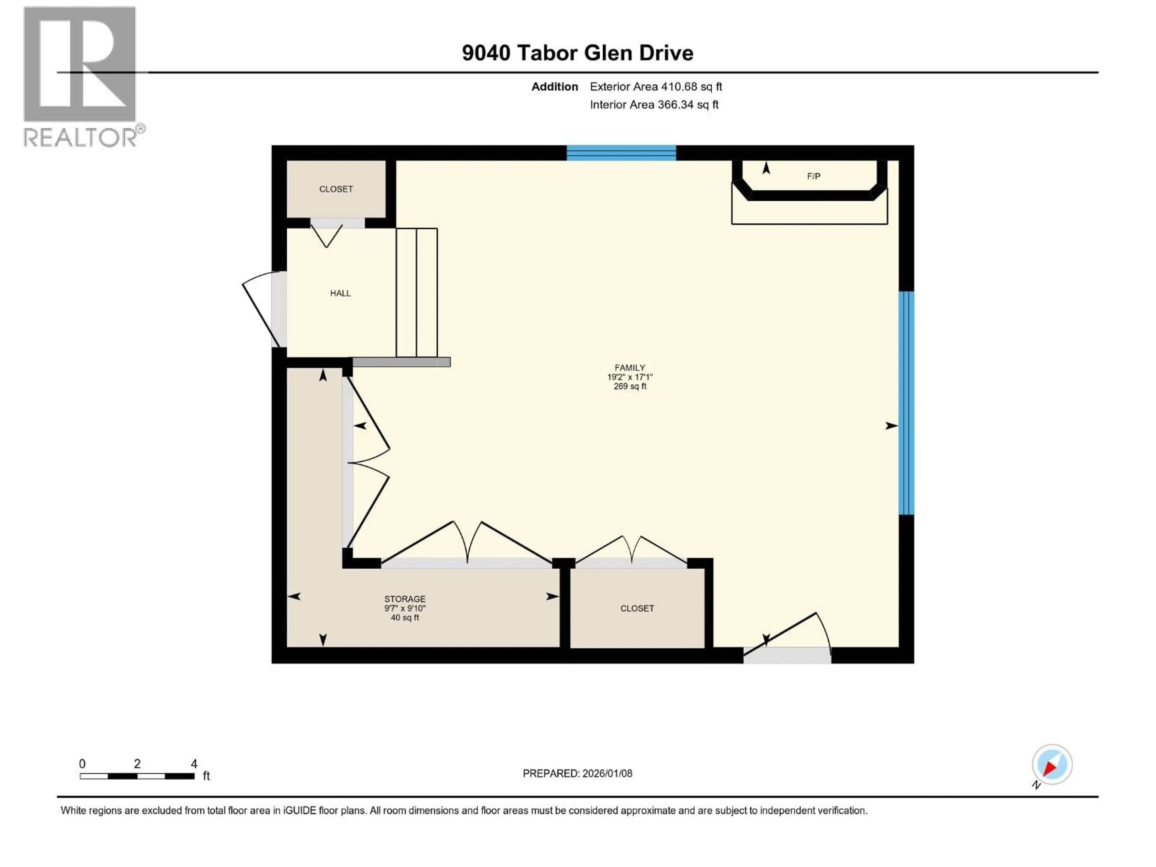 Floor plan for 9040 TABOR GLEN DRIVE, Prince George British Columbia V2N6W9