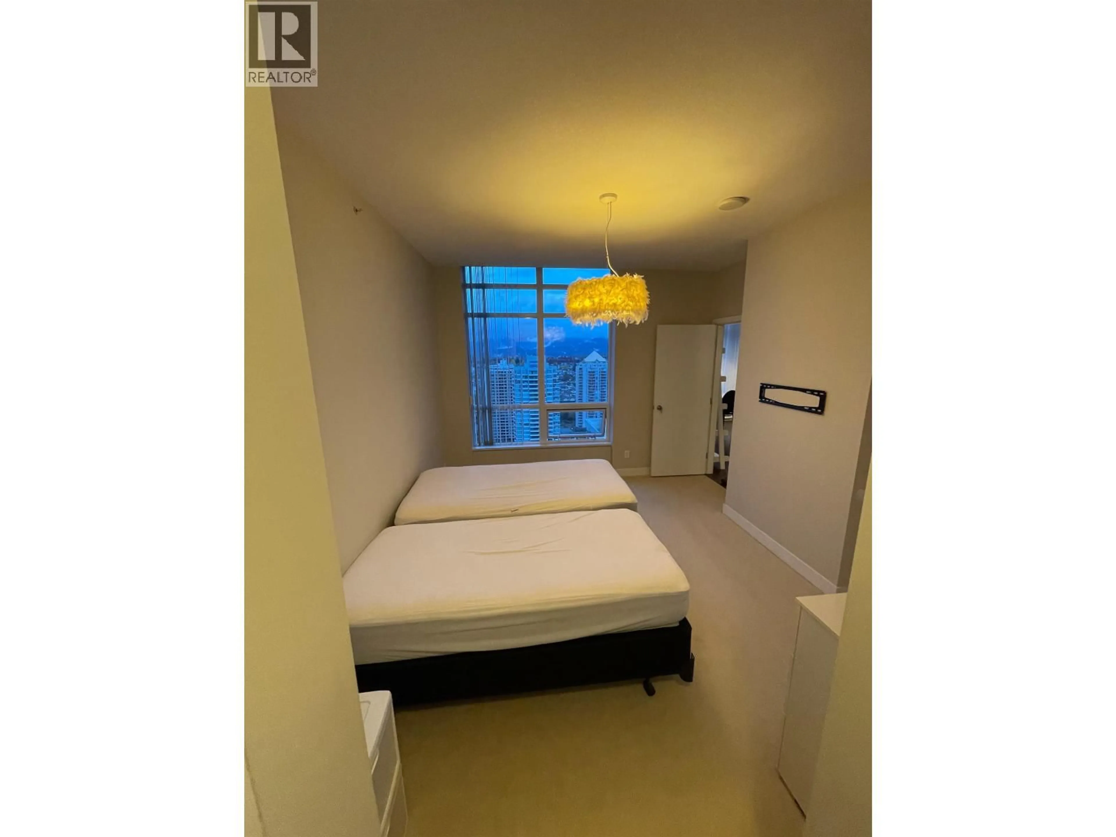 Bedroom with bed, floor is not visible for 3201 - 2077 ROSSER AVENUE, Burnaby British Columbia V5C0G6