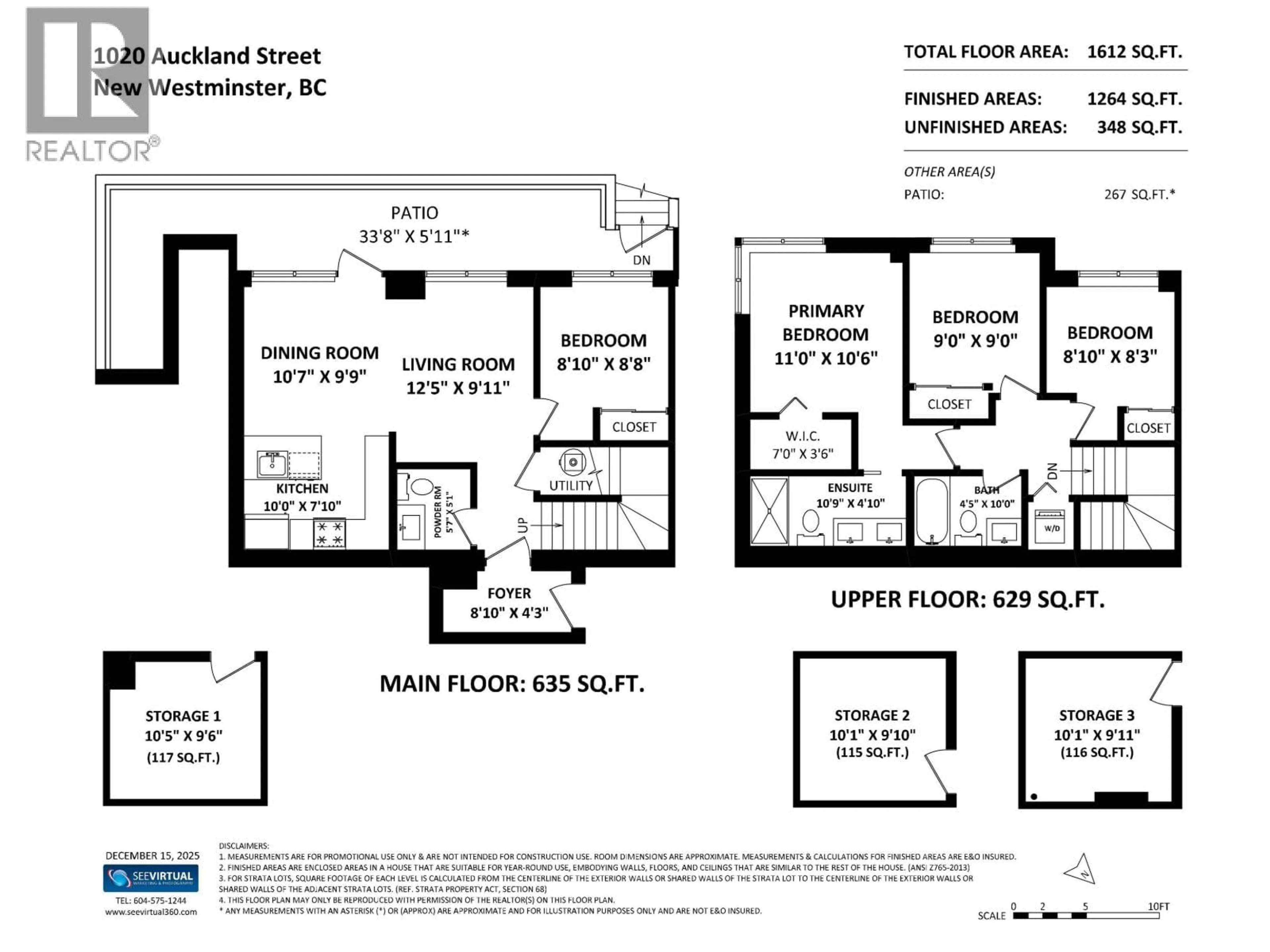 Floor plan for 1020 AUCKLAND STREET, New Westminster British Columbia V3M0M3