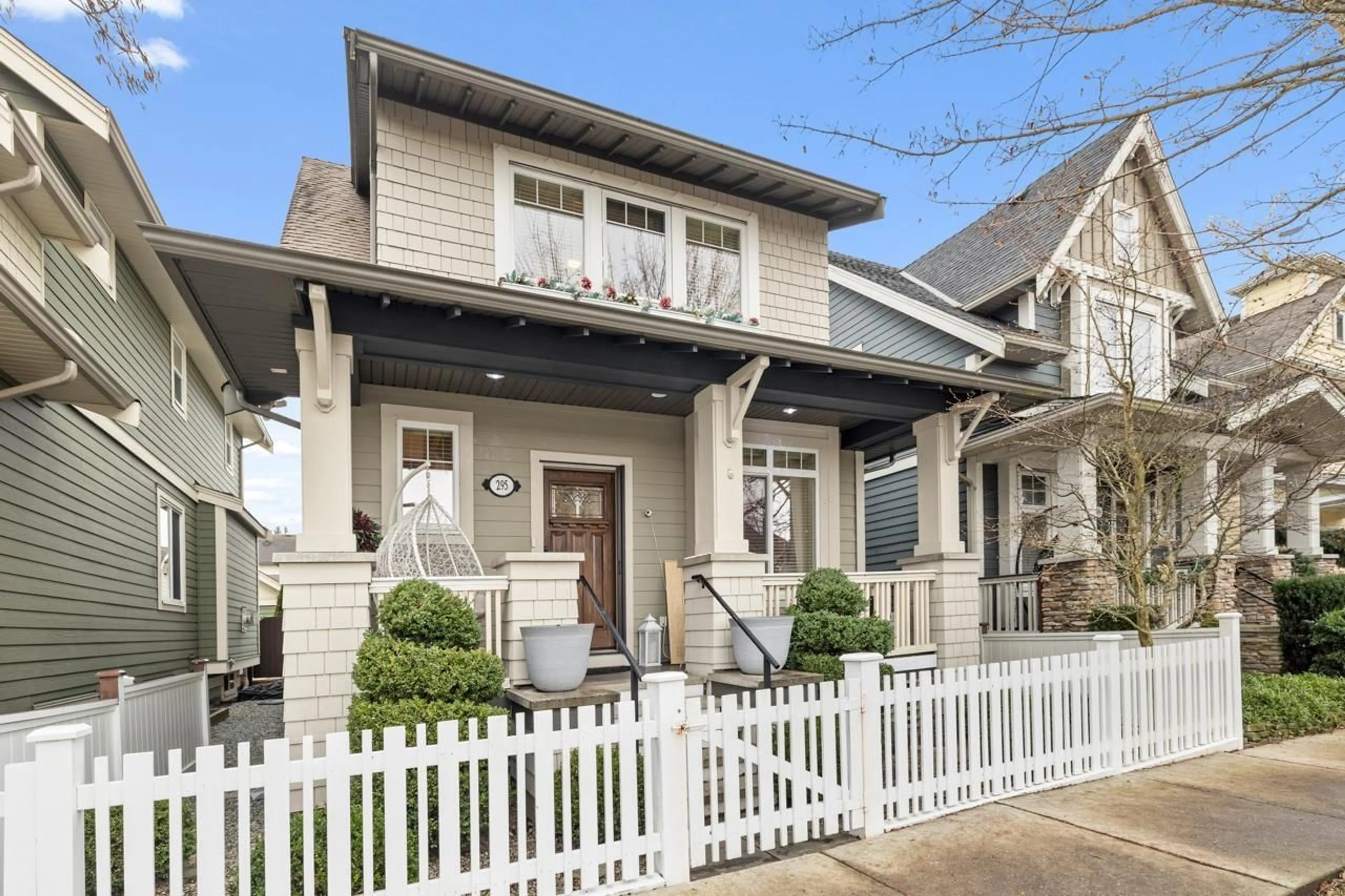 Home with brick exterior material, street for 295 173 STREET, Surrey British Columbia V3Z9R1