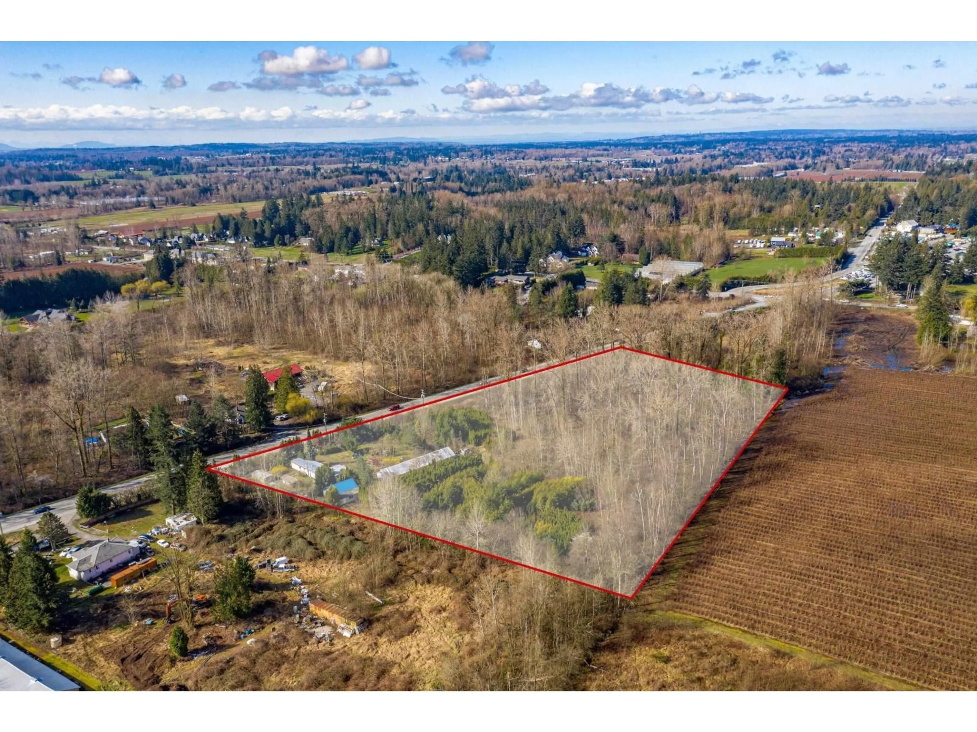 A pic from outside/outdoor area/front of a property/back of a property/a pic from drone, water/lake/river/ocean view for 24183 FRASER HIGHWAY, Langley British Columbia V2Z2L3