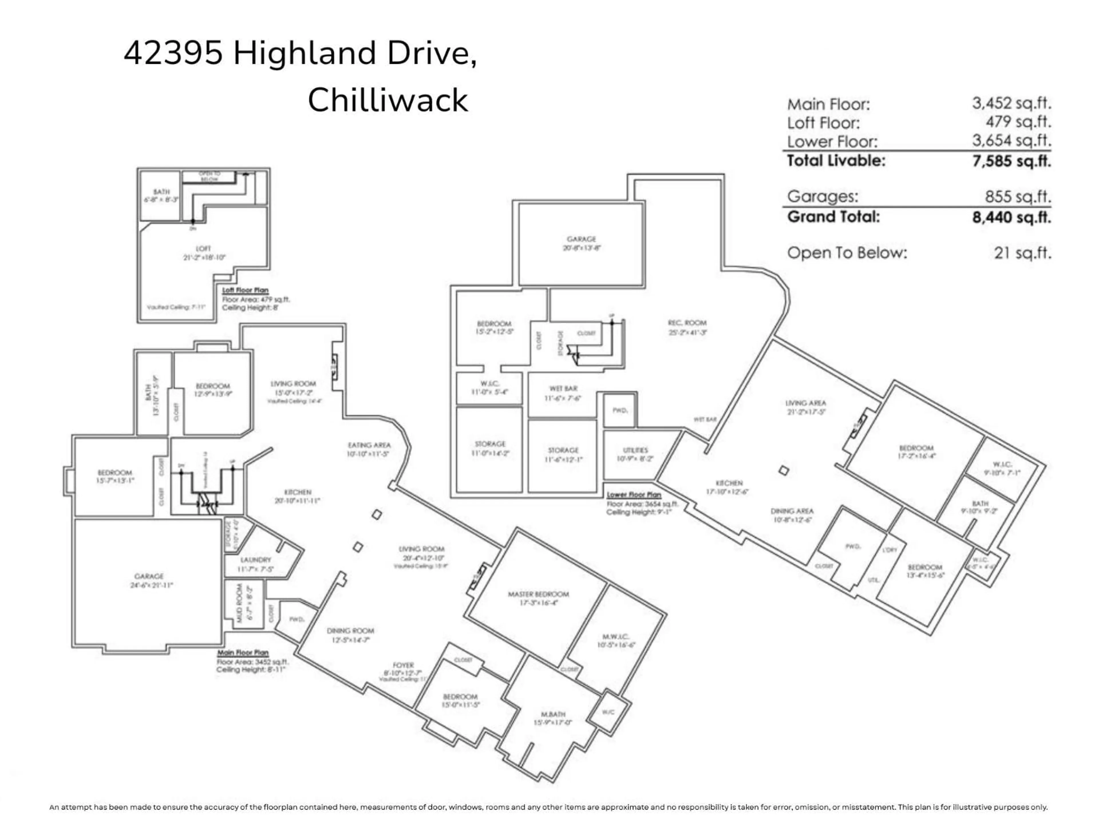 Floor plan for 42395 HIGHLAND DRIVE, Yarrow British Columbia V2R5H2