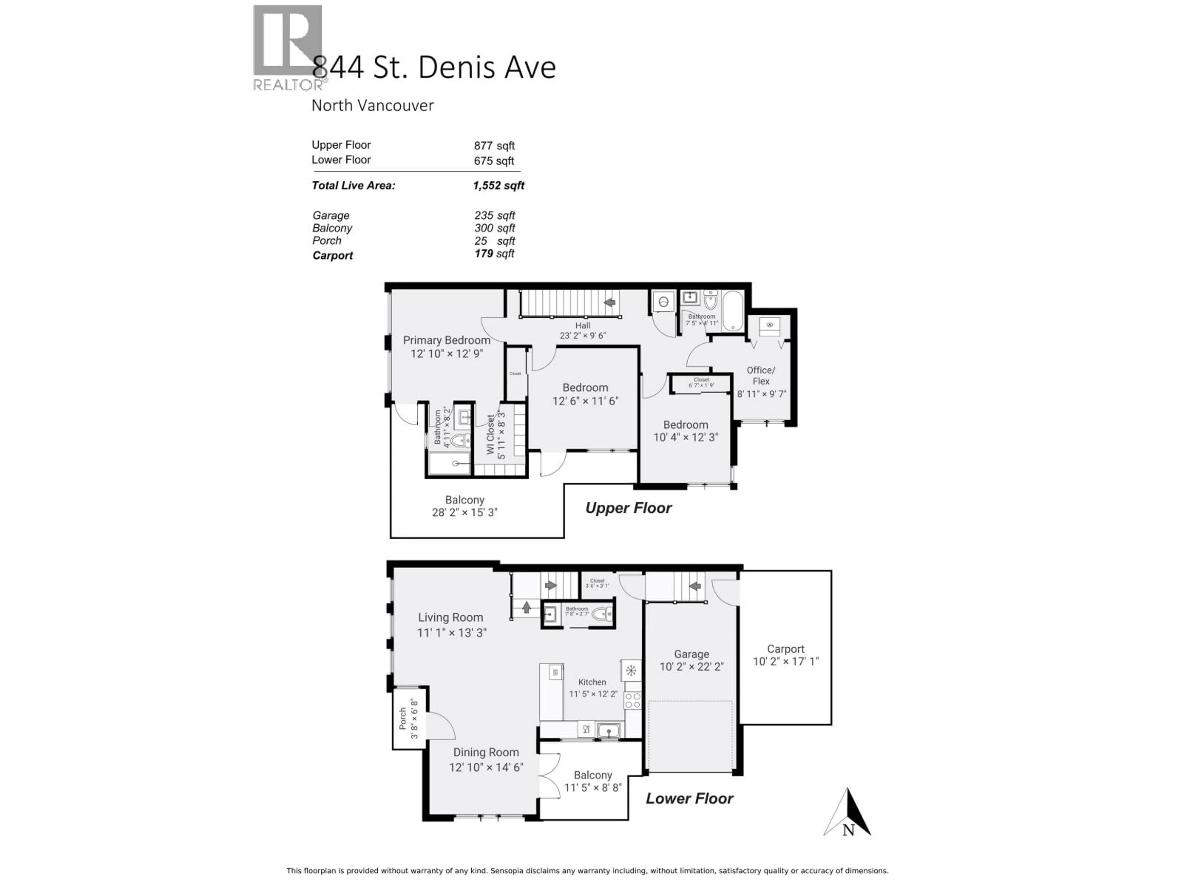 Floor plan for 844 ST. DENIS AVENUE, North Vancouver British Columbia V7J2G4