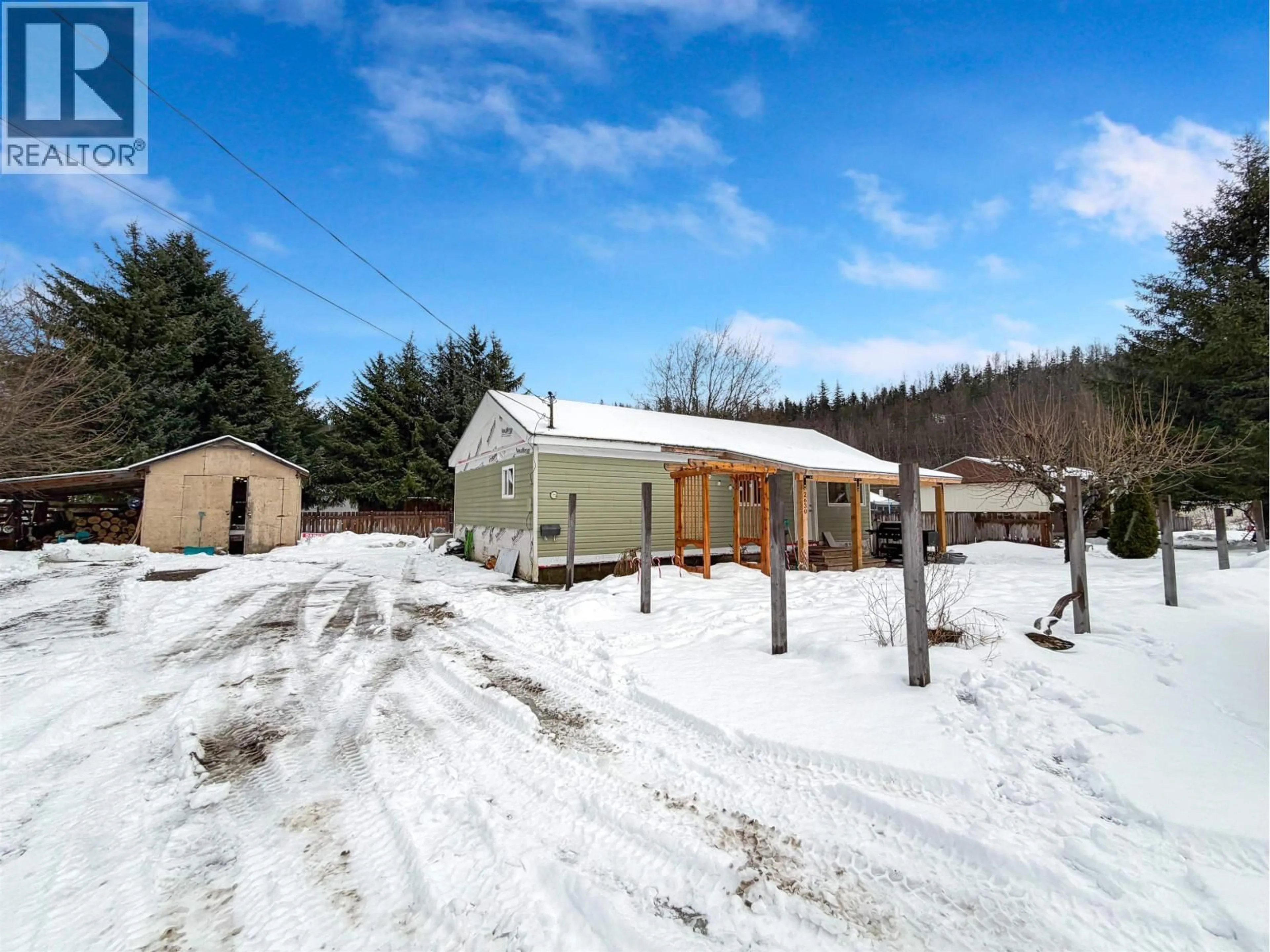 A pic from outside/outdoor area/front of a property/back of a property/a pic from drone, street for 2630 CENTURY STREET, Terrace British Columbia V8G3W4