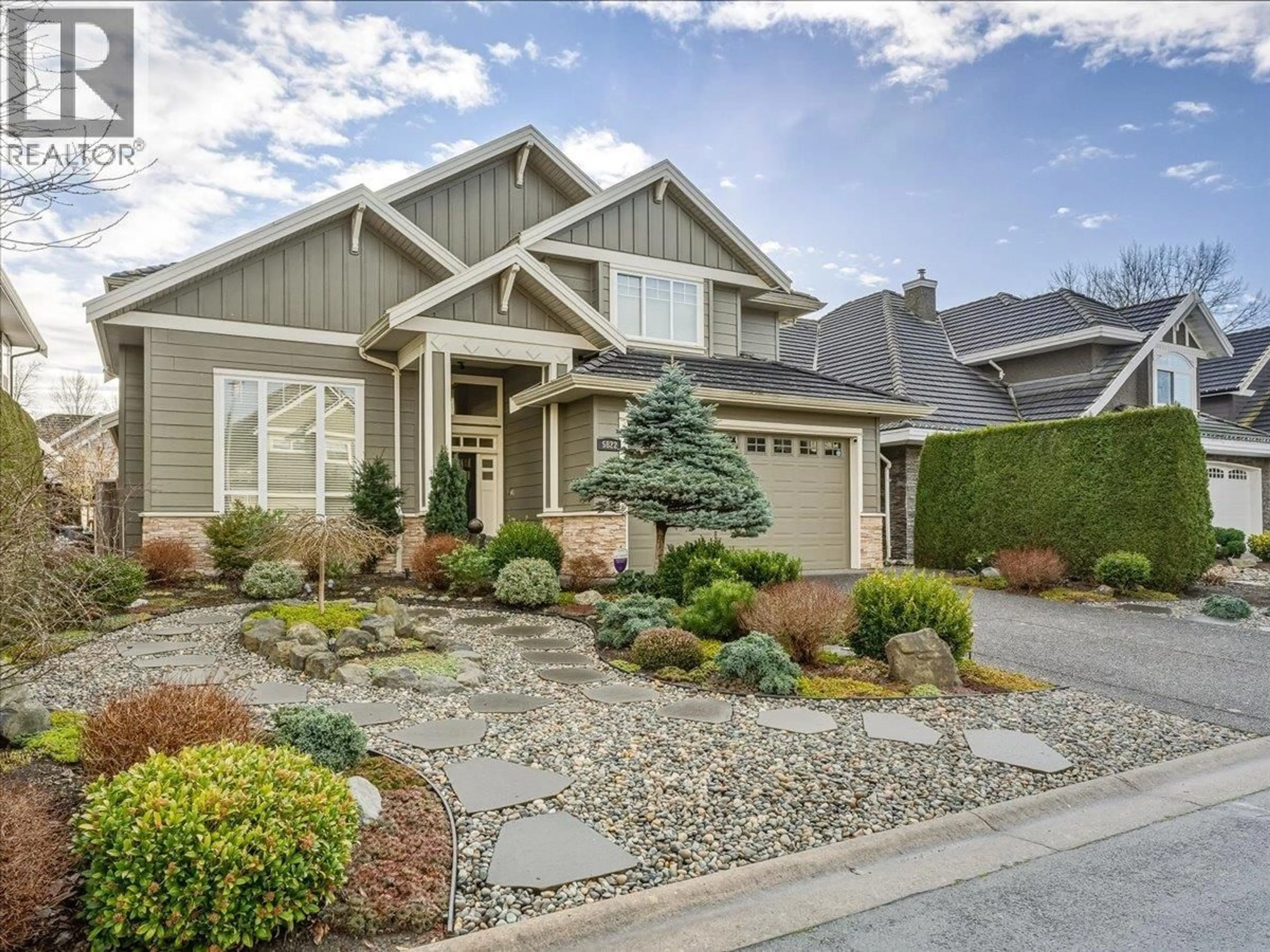 Home with vinyl exterior material, street for 5822 COVE LINK ROAD, Delta British Columbia V4K5G8