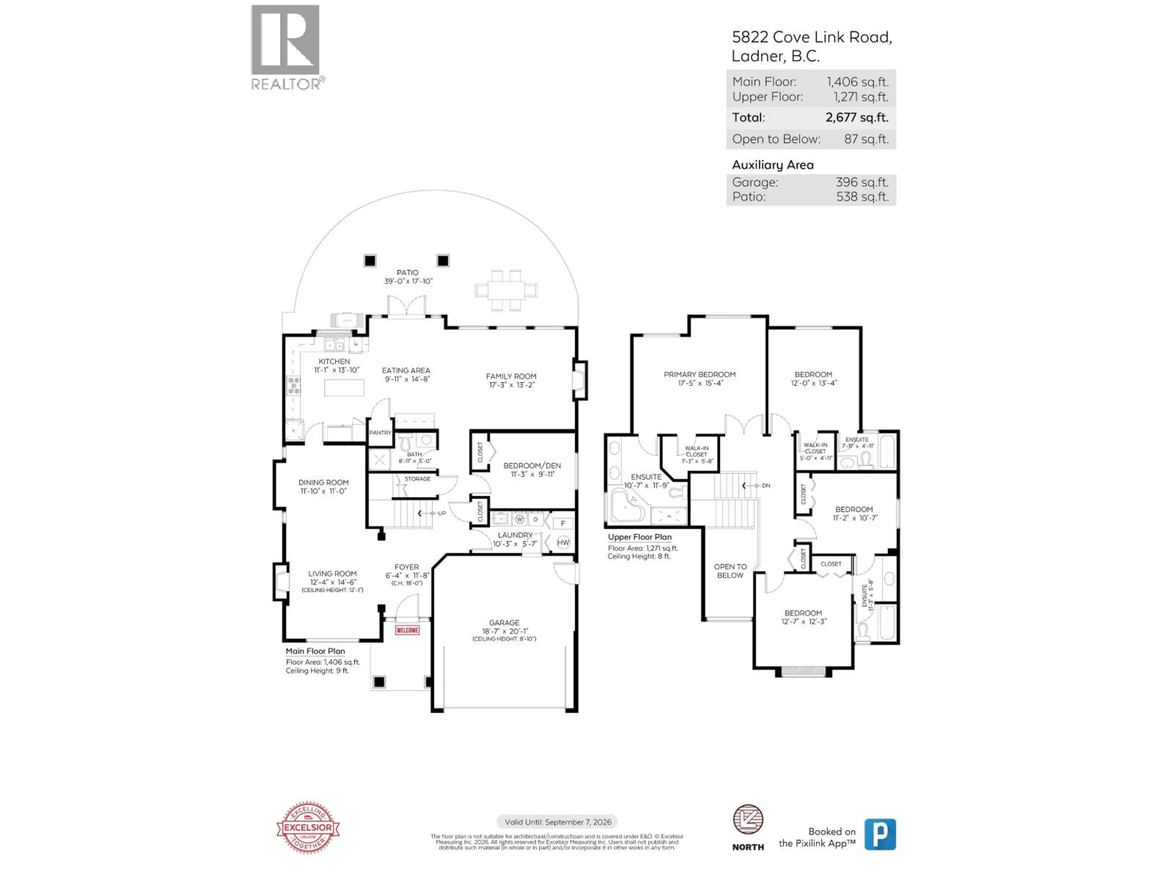 Floor plan for 5822 COVE LINK ROAD, Delta British Columbia V4K5G8